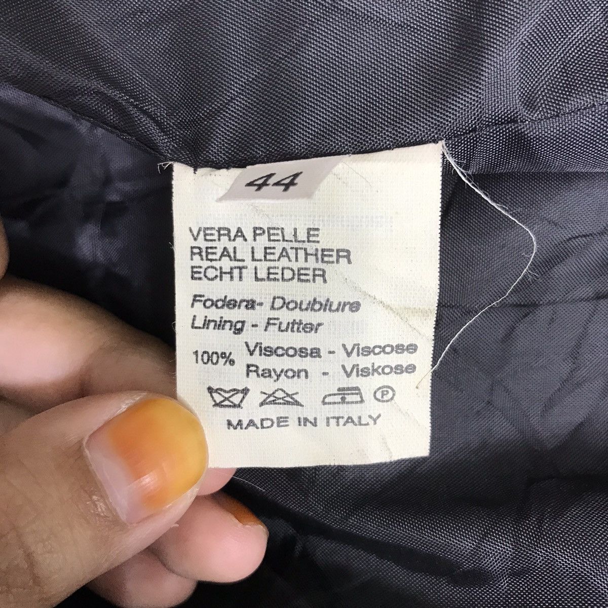Vintage KIKK ALLEGRA Italian Designer Genuine Leather Parka Jacket Size US S / EU 44-46 / 1 - 4 Thumbnail
