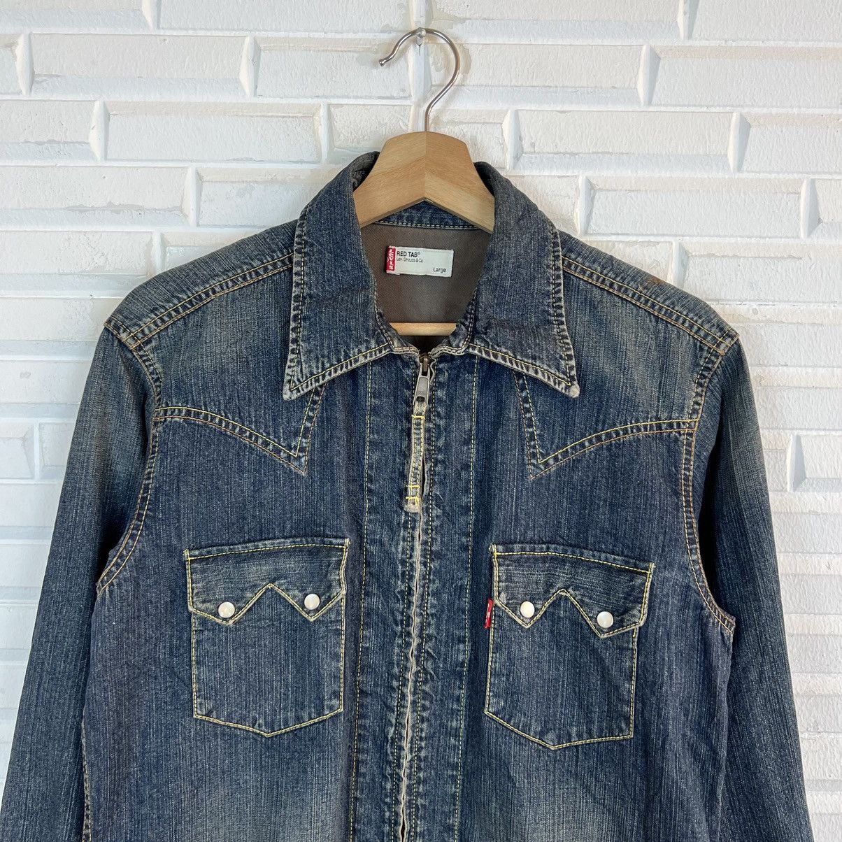 Japanese Brand VINTAGE LIGHT ZIPPER BIKER PARACHUTE JACKET LEVI’S Size US L / EU 52-54 / 3 - 3 Thumbnail