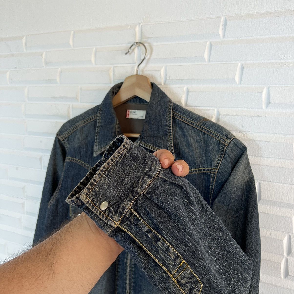 Japanese Brand VINTAGE LIGHT ZIPPER BIKER PARACHUTE JACKET LEVI’S Size US L / EU 52-54 / 3 - 9 Thumbnail