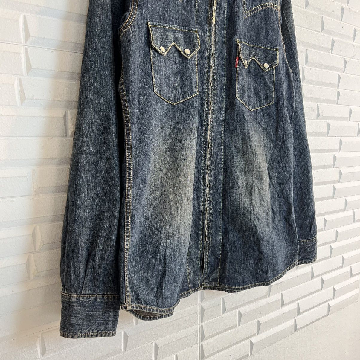 Japanese Brand VINTAGE LIGHT ZIPPER BIKER PARACHUTE JACKET LEVI’S Size US L / EU 52-54 / 3 - 4 Thumbnail