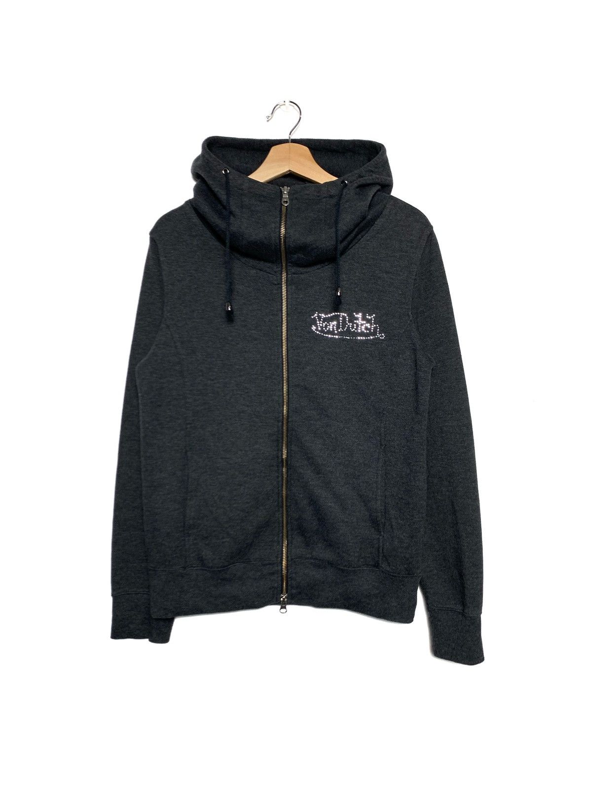 Von Dutch Von Dutch Pearls Logo Zip Ups Hoodie Size US S / EU 44-46 / 1 - 1 Thumbnail