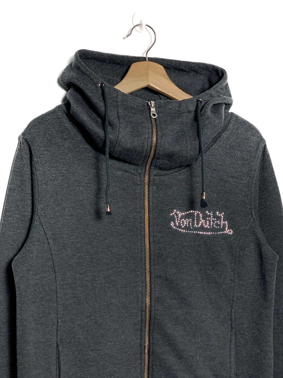 Von Dutch Von Dutch Pearls Logo Zip Ups Hoodie Size US S / EU 44-46 / 1 - 3 Thumbnail