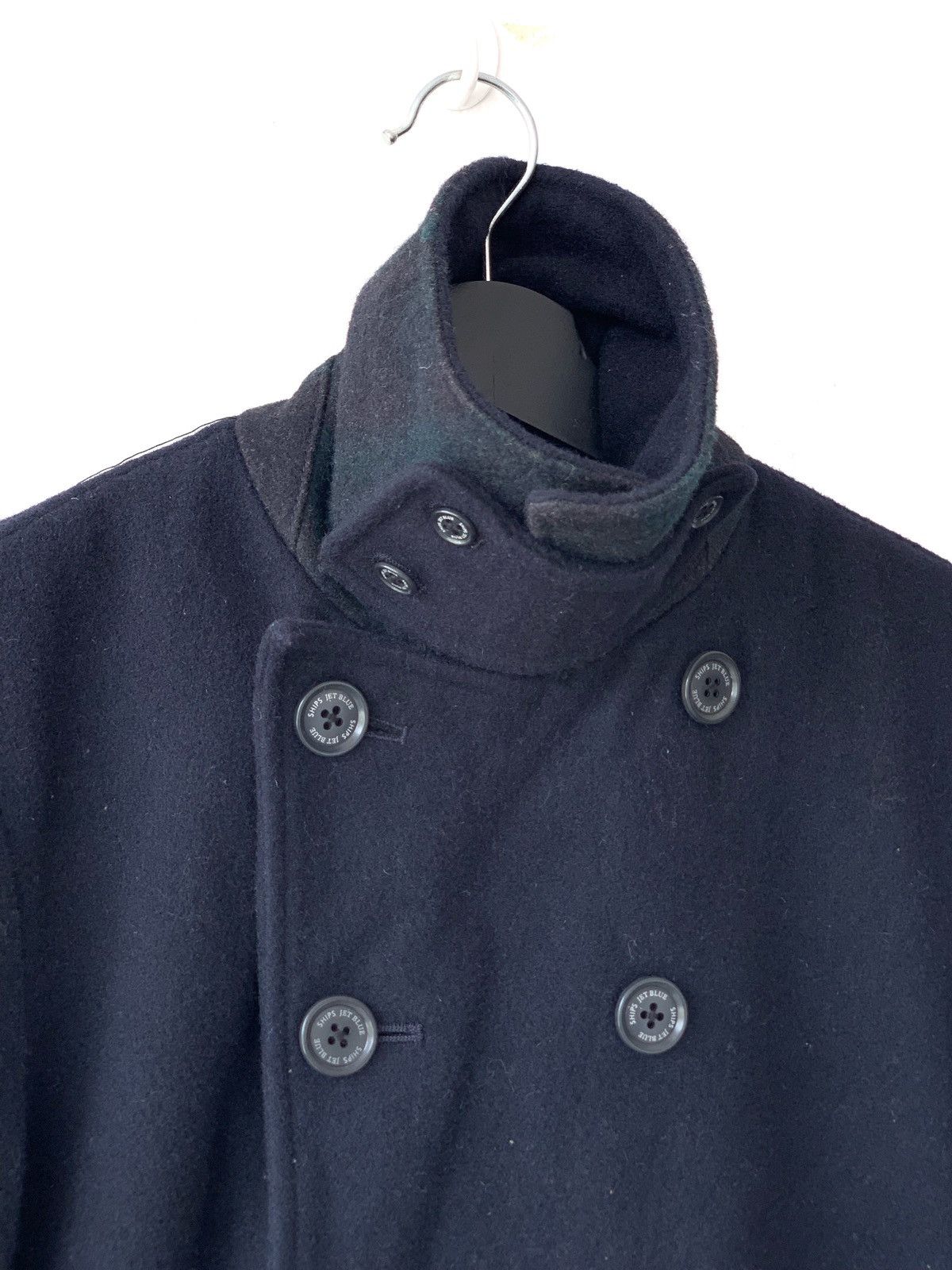 Japanese Brand Ships Jet Blue Japan Wool Peacoat Jacket Size US S / EU 44-46 / 1 - 5 Thumbnail