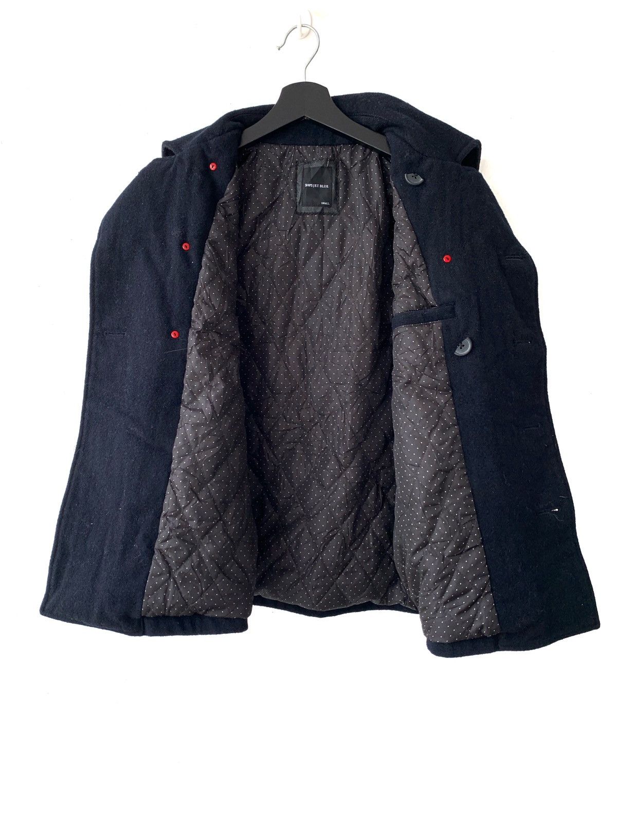 Japanese Brand Ships Jet Blue Japan Wool Peacoat Jacket Size US S / EU 44-46 / 1 - 3 Thumbnail