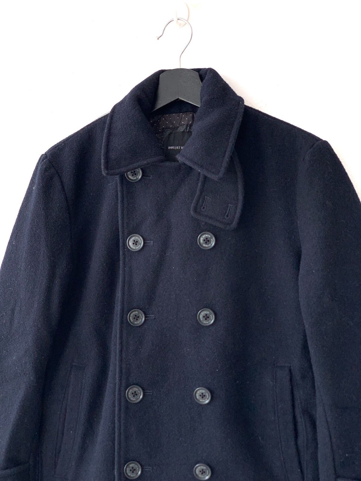 Japanese Brand Ships Jet Blue Japan Wool Peacoat Jacket Size US S / EU 44-46 / 1 - 4 Thumbnail