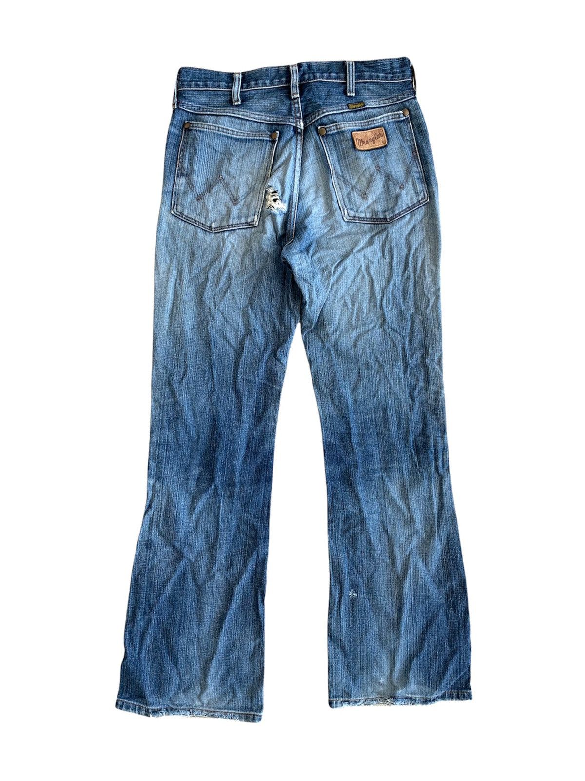 Vintage Vintage Wrangler Distressed Denim Pant Size US 30 / EU 46 - 2 Thumbnail