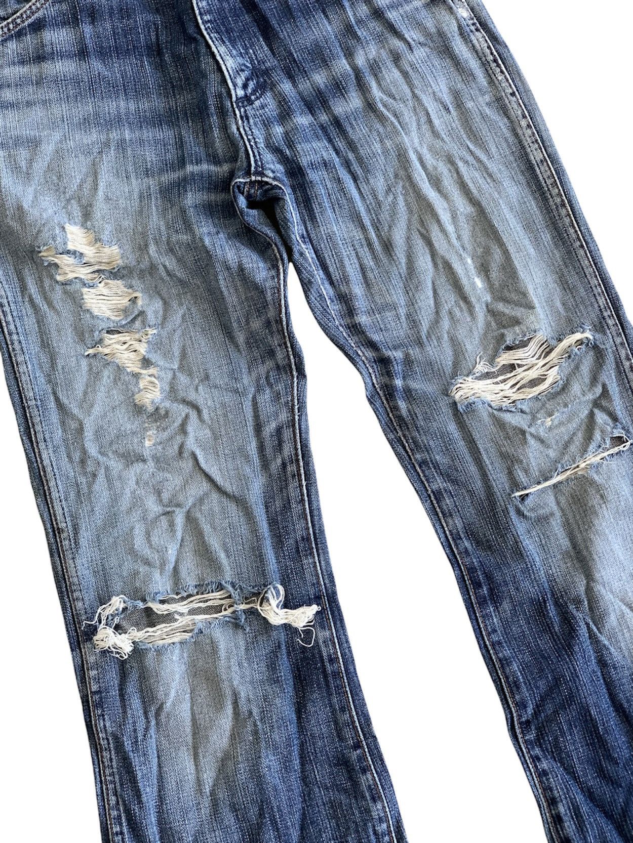 Vintage Vintage Wrangler Distressed Denim Pant Size US 30 / EU 46 - 3 Thumbnail
