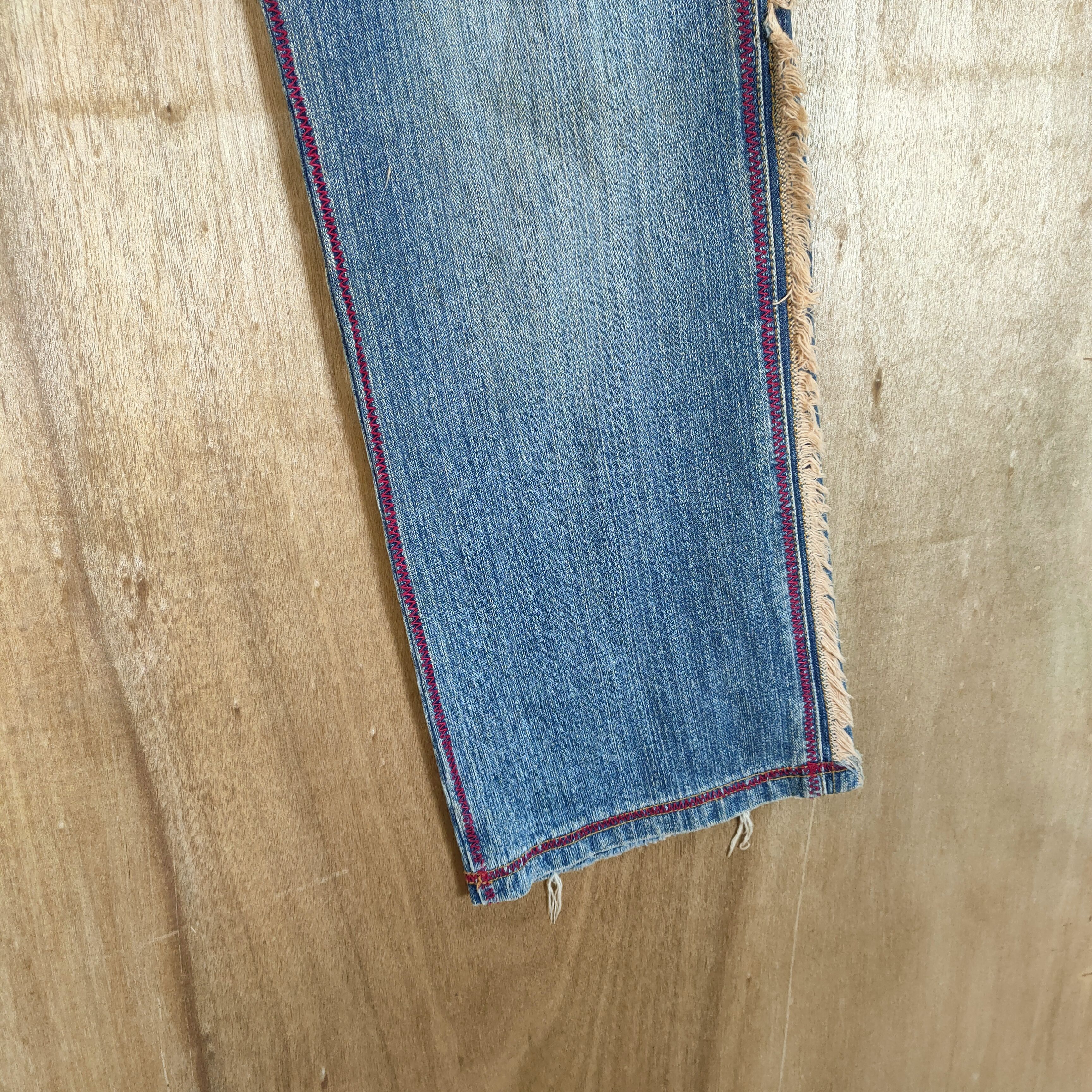 Japanese Brand × Jean × Vintage RARE! VINTAGE JAPANESE FADED FLARE JEANS DENIM PANTS Size US 33 - 10 Thumbnail