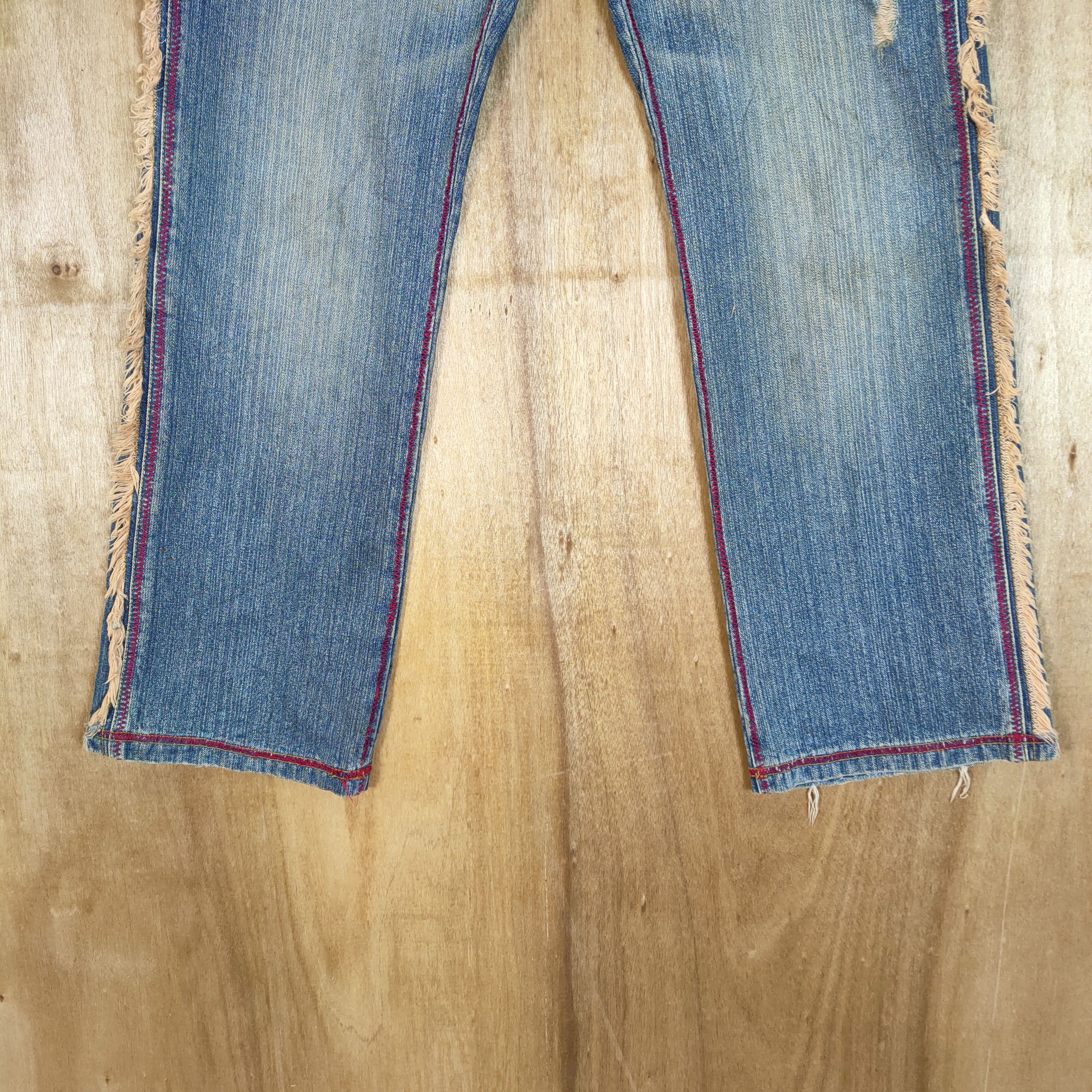 Japanese Brand × Jean × Vintage RARE! VINTAGE JAPANESE FADED FLARE JEANS DENIM PANTS Size US 33 - 3 Thumbnail