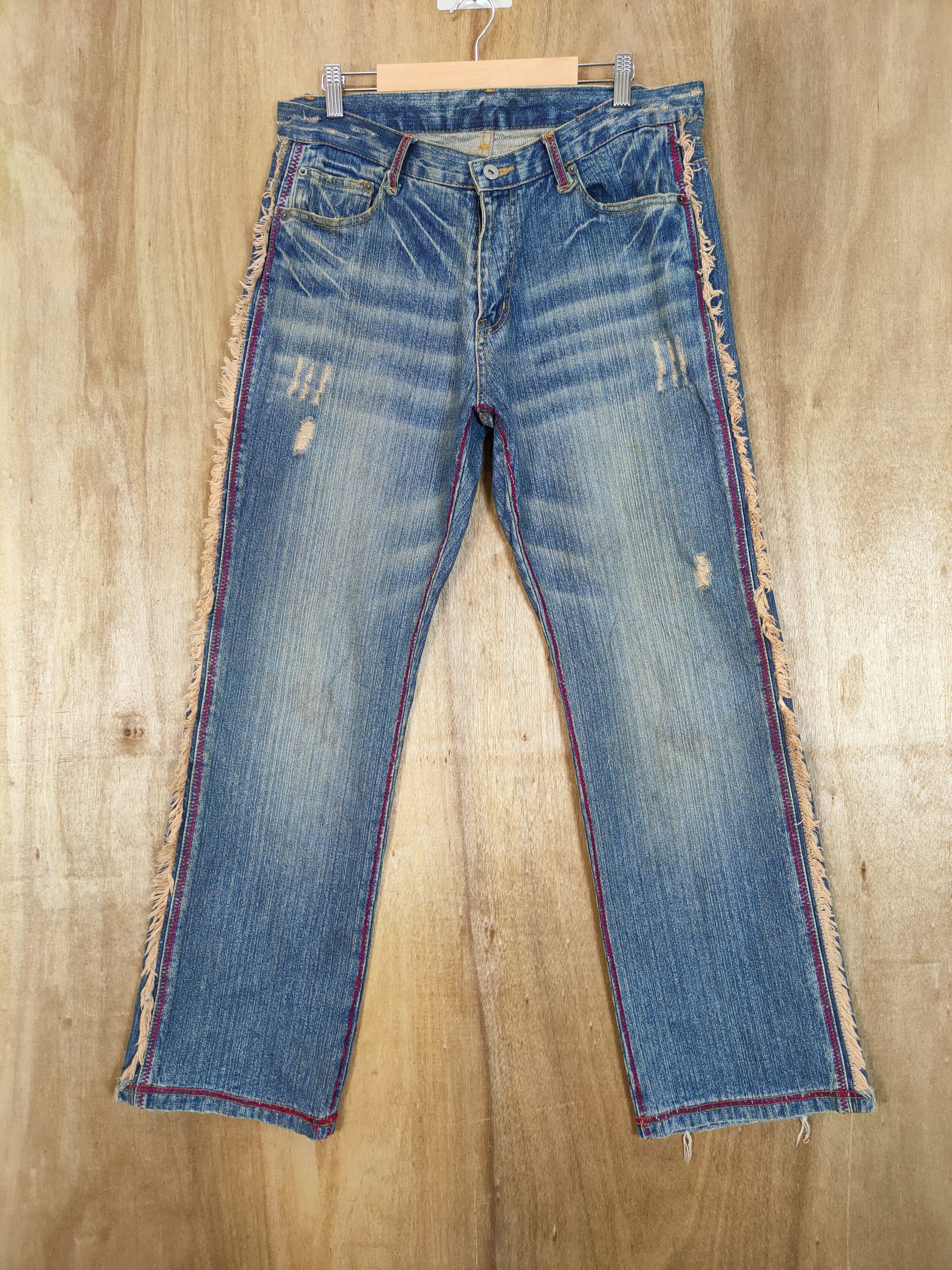 RARE! VINTAGE JAPANESE FADED FLARE JEANS DENIM PANTS
