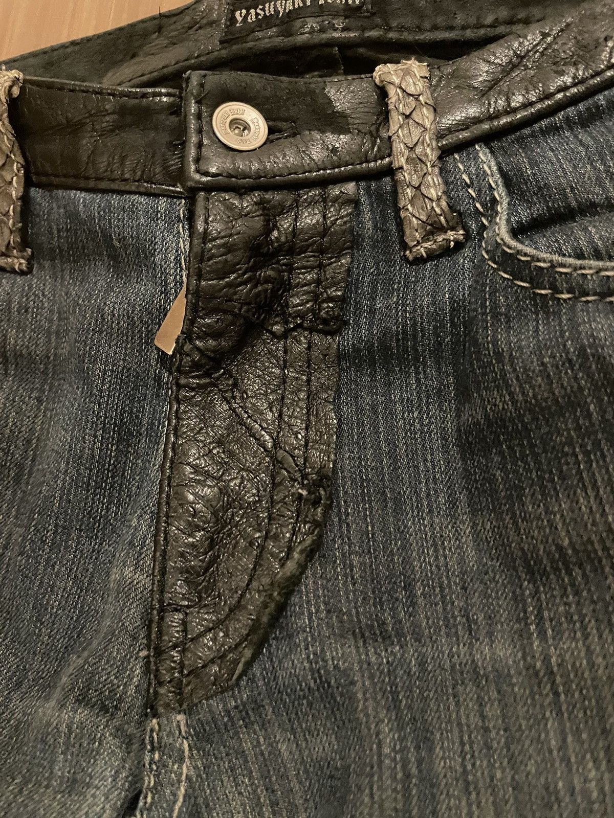 Yasuyuki Ishii Yasuyuki ishii leather variation denim | Grailed