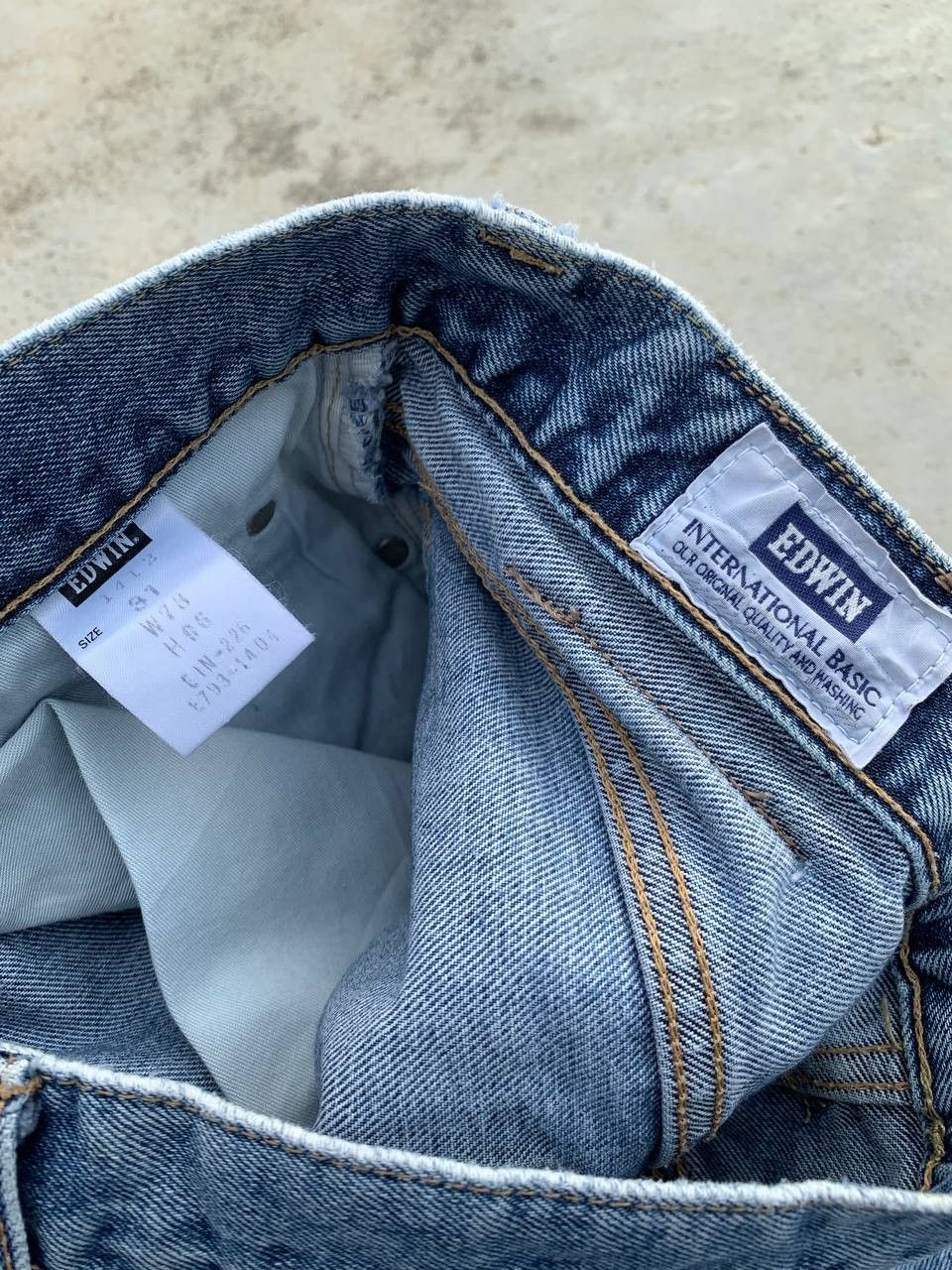 Edwin Vintage Edwin Lightly Distressed Washed Denim Size US 30 / EU 46 - 15 Thumbnail