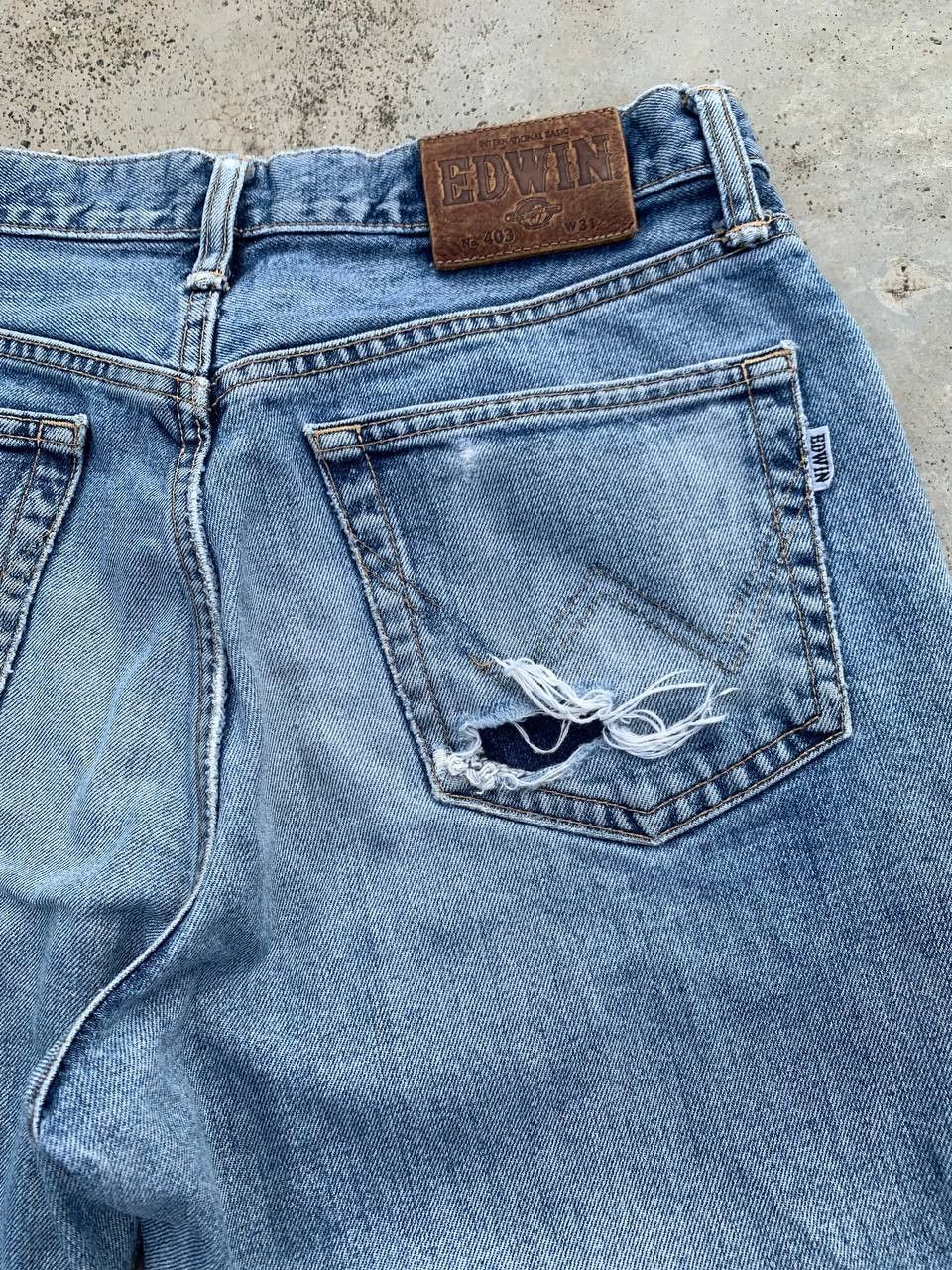 Edwin Vintage Edwin Lightly Distressed Washed Denim Size US 30 / EU 46 - 9 Thumbnail