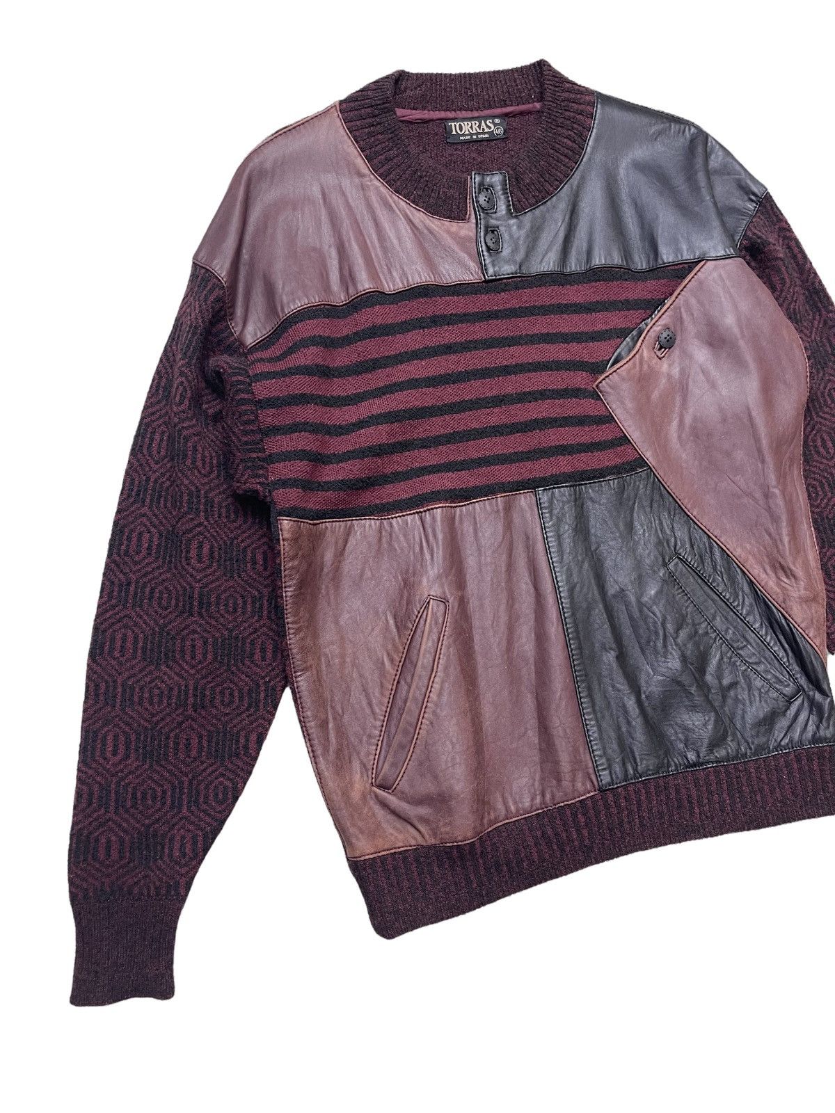 Torras VINTAGE TORRAS PATCHWORK HORSE LEATHER JACKET MADE IN SPAIN Size US M / EU 48-50 / 2 - 5 Thumbnail