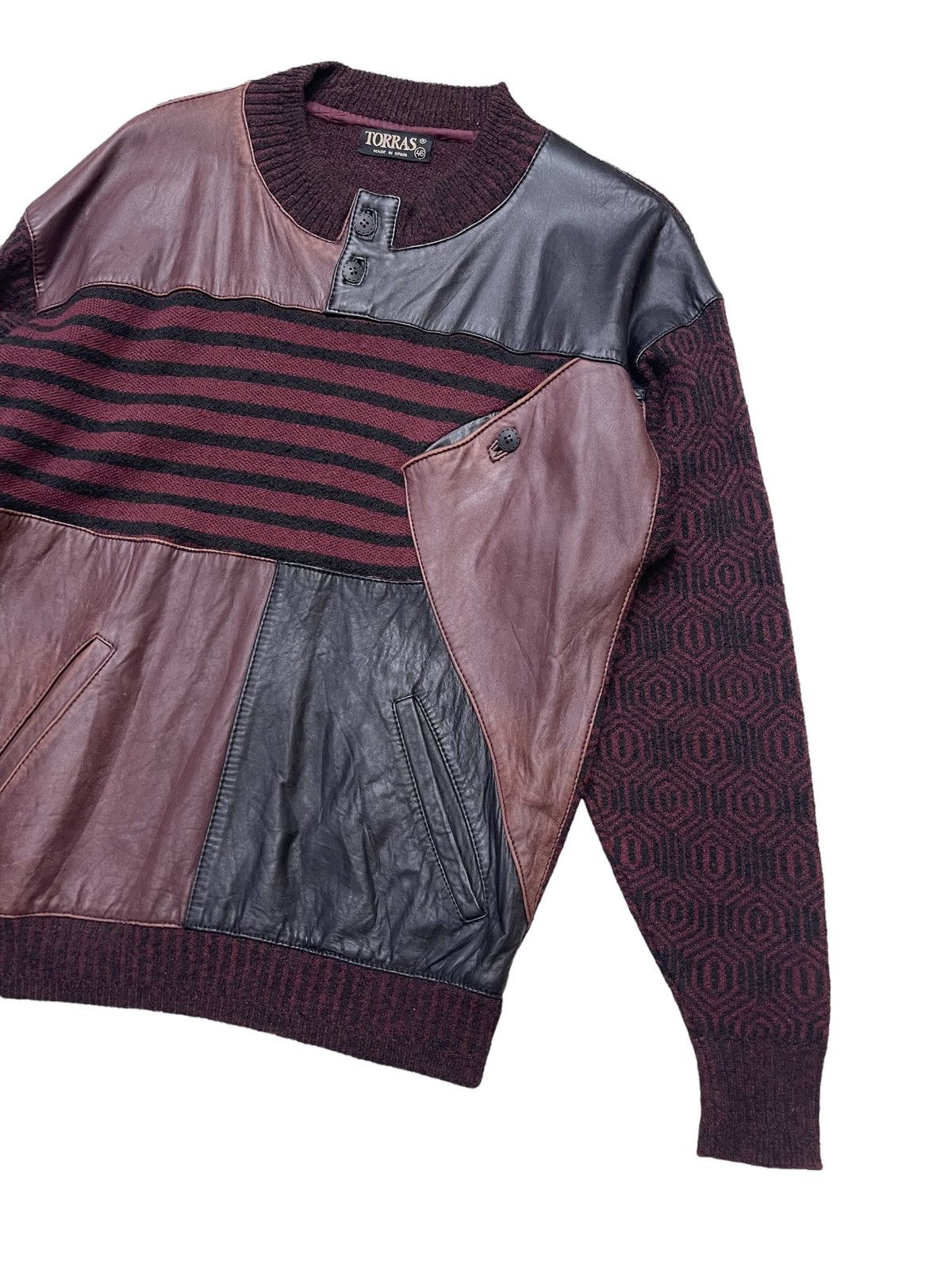 Torras VINTAGE TORRAS PATCHWORK HORSE LEATHER JACKET MADE IN SPAIN Size US M / EU 48-50 / 2 - 4 Thumbnail
