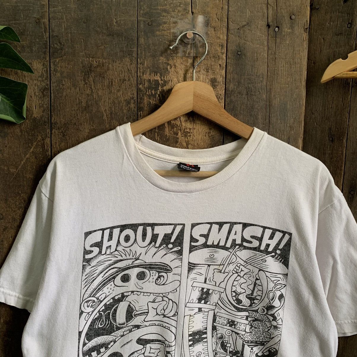 Stussy × Vintage Vintage Stussy X Peter Bagge Punk Comic Tshirt Size US M / EU 48-50 / 2 - 2 Thumbnail