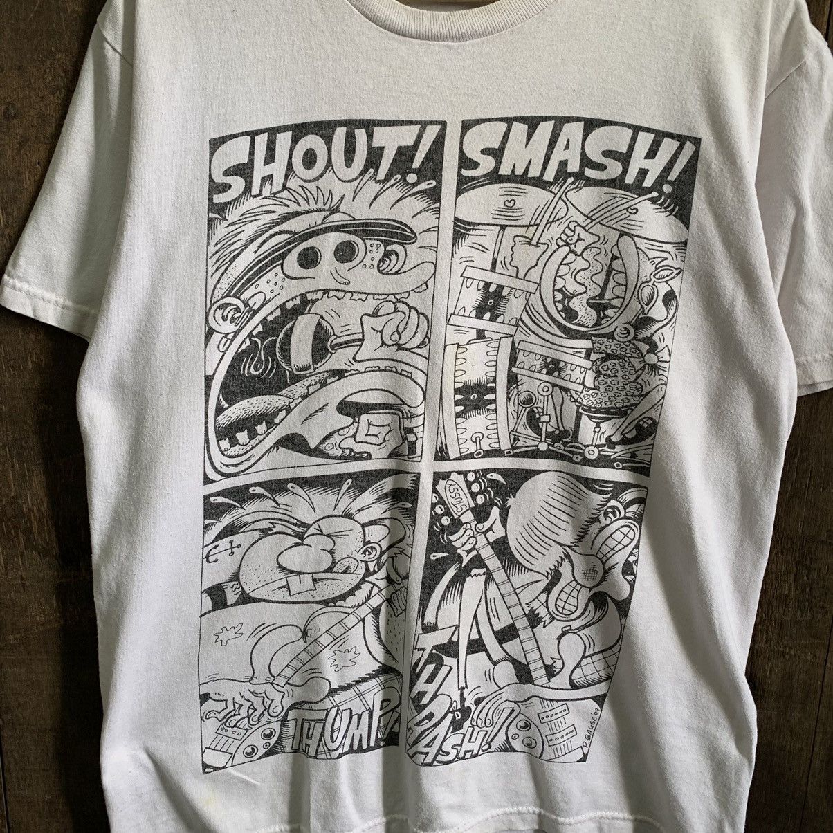 Stussy × Vintage Vintage Stussy X Peter Bagge Punk Comic Tshirt Size US M / EU 48-50 / 2 - 3 Thumbnail