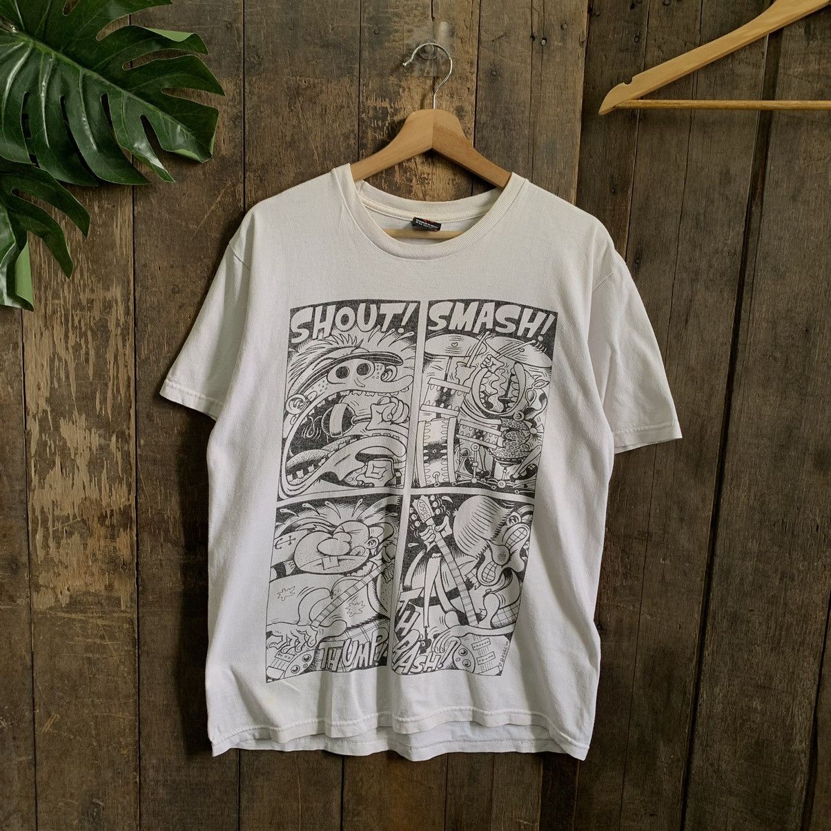 Stussy × Vintage Vintage Stussy X Peter Bagge Punk Comic Tshirt Size US M / EU 48-50 / 2 - 1 Thumbnail