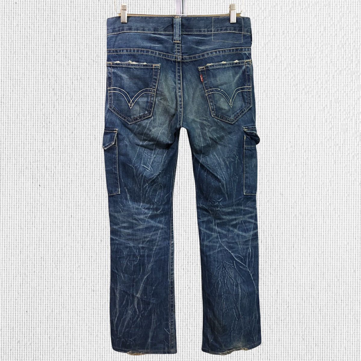 Levi's × Vintage Vintage Levis Cargo Denim Jeans Size US 31 - 2 Thumbnail
