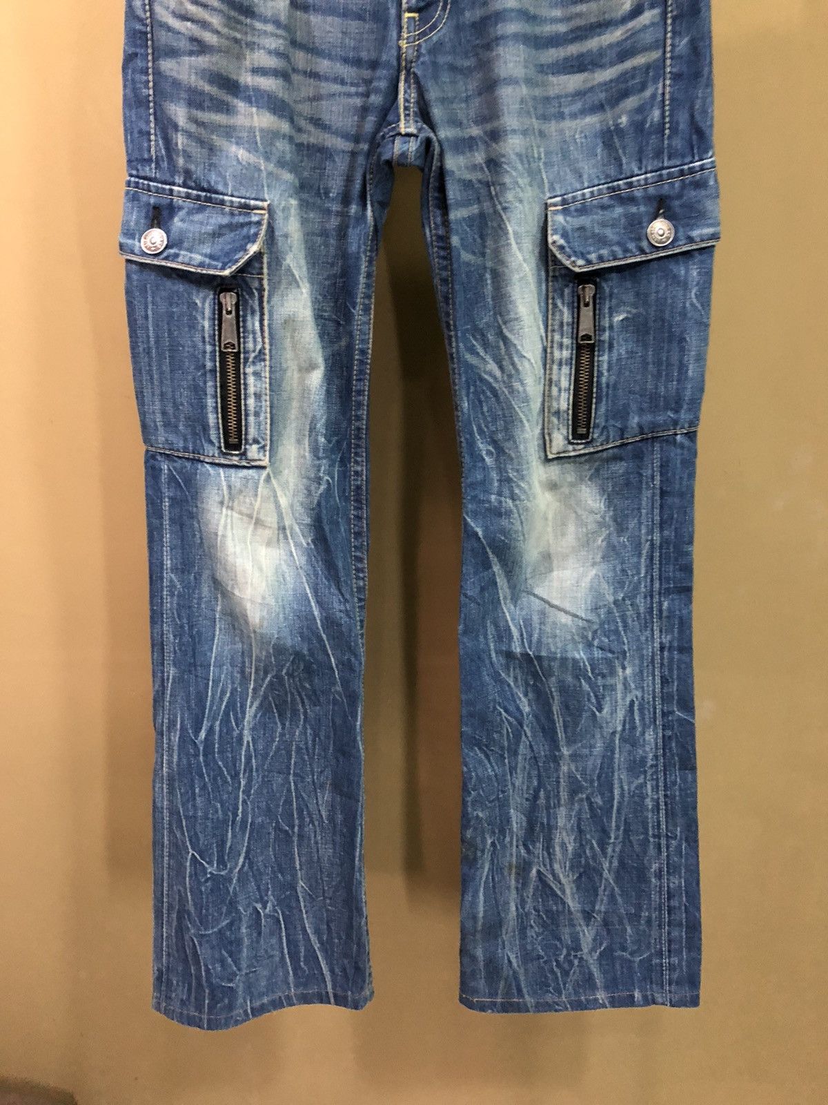 Levi's × Vintage Vintage Levis Cargo Denim Jeans Size US 31 - 3 Thumbnail