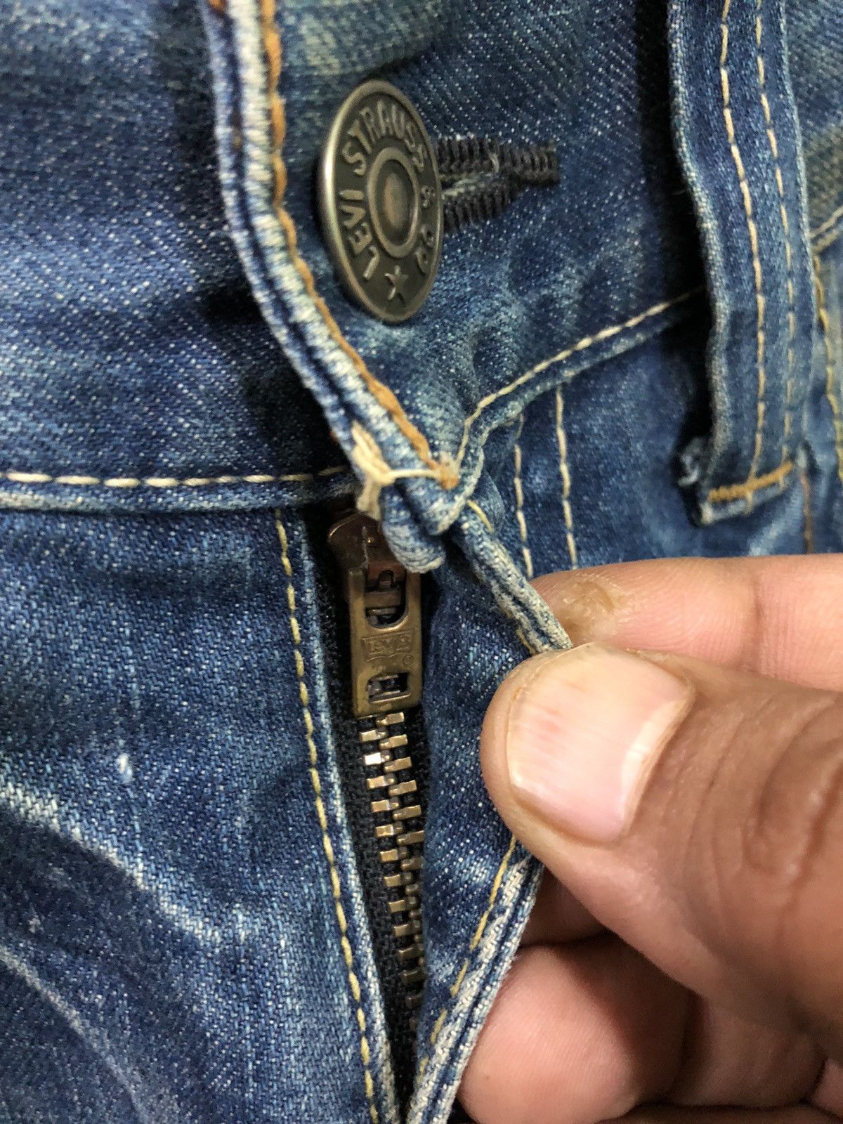 Levi's × Vintage Vintage Levis Cargo Denim Jeans Size US 31 - 5 Thumbnail