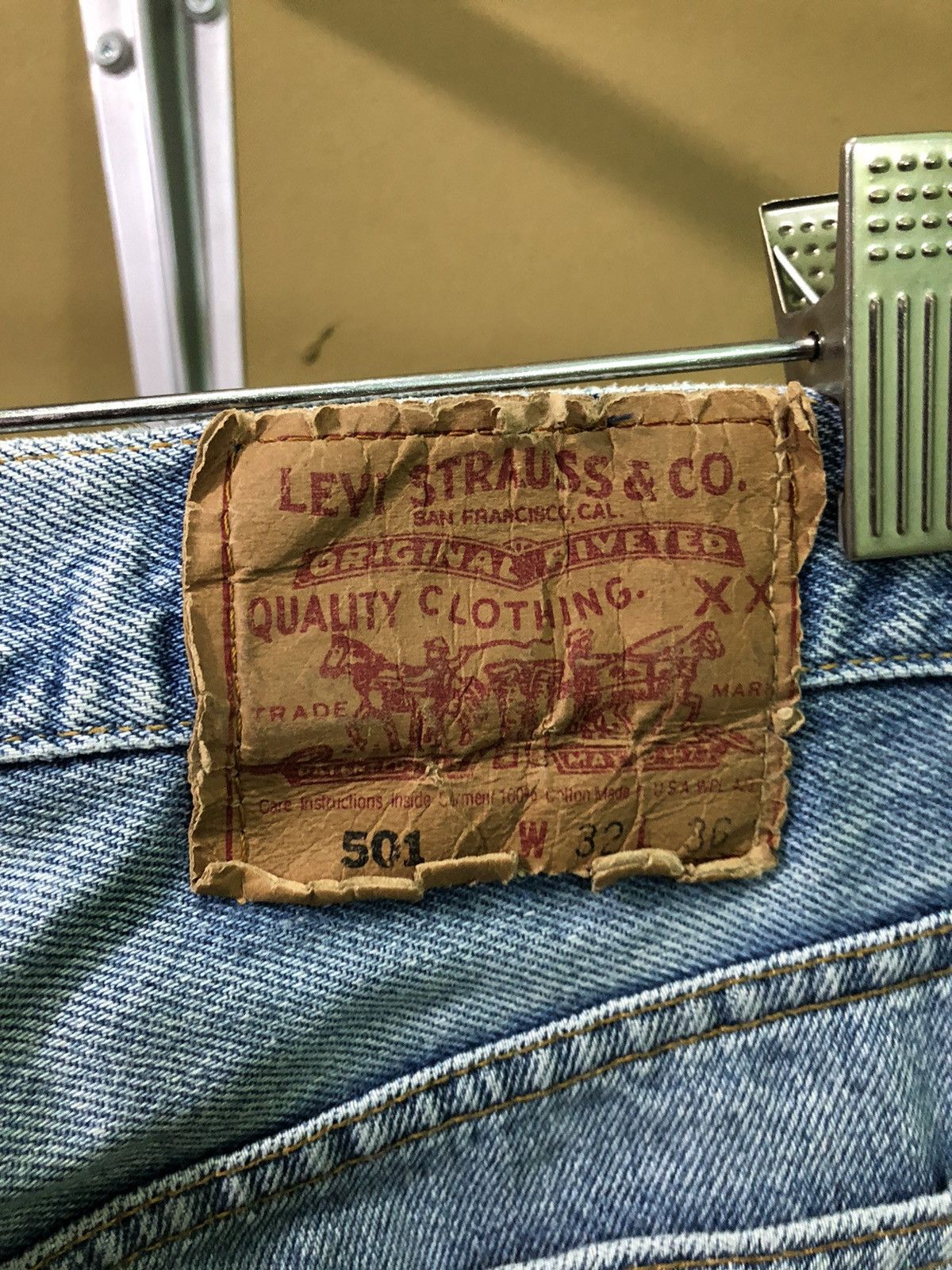 Levi's × Vintage Vintage Levis 501 Denim Jeans Size US 32 / EU 48 - 5 Thumbnail