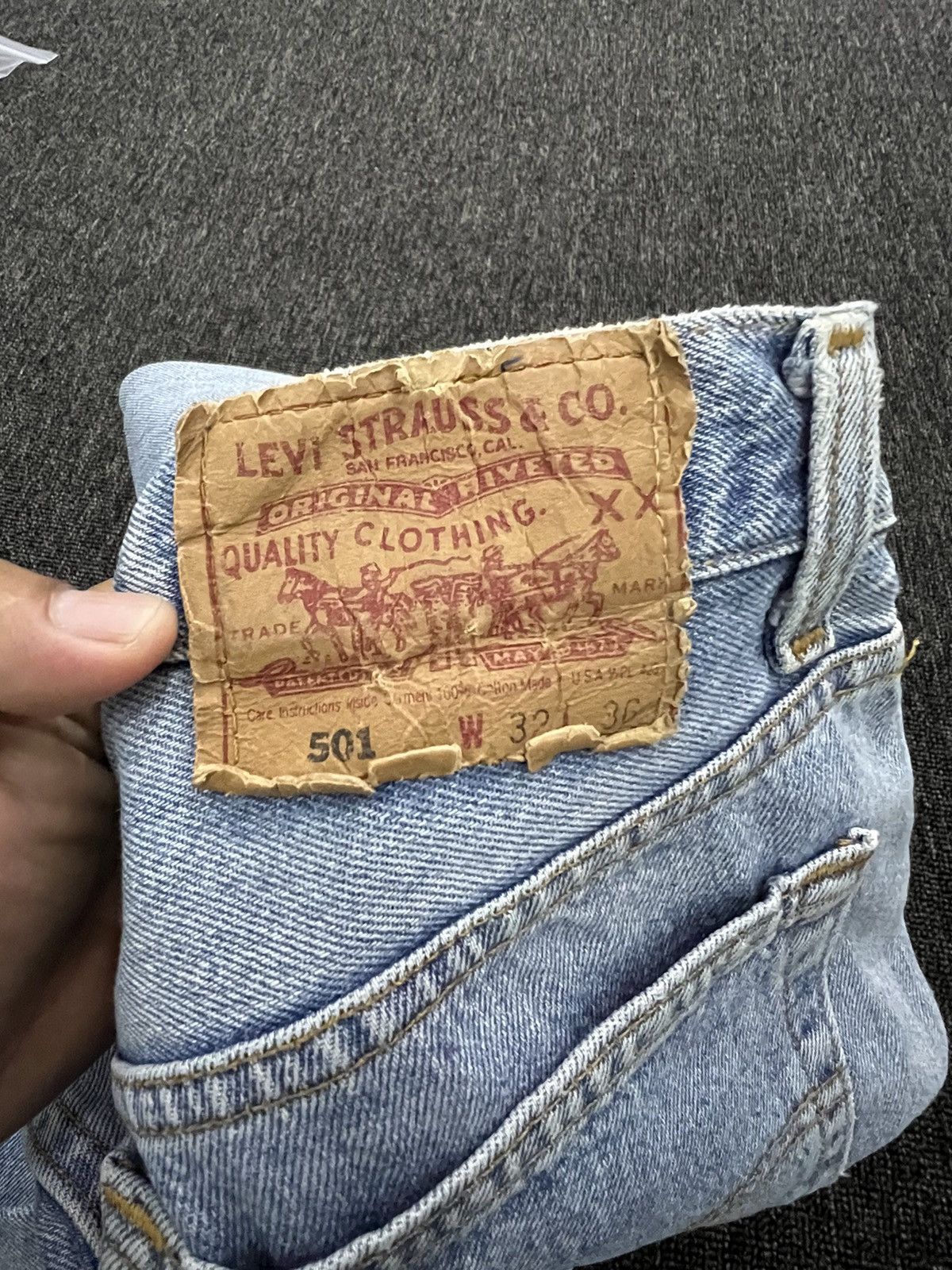 Levi's × Vintage Vintage Levis 501 Denim Jeans Size US 32 / EU 48 - 13 Thumbnail
