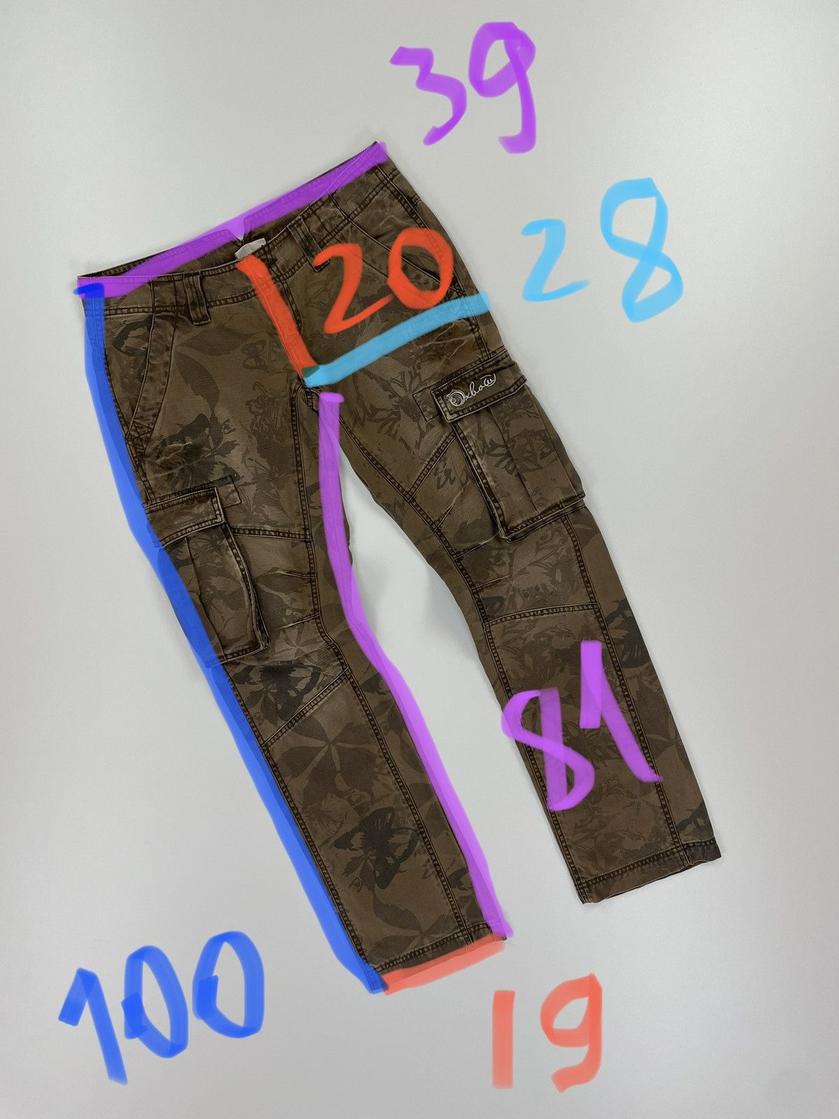 Oxbow OXBOW vintage camouflage cargo pants Womens size 2 Size 26" / US 2 / IT 38 - 16 Thumbnail