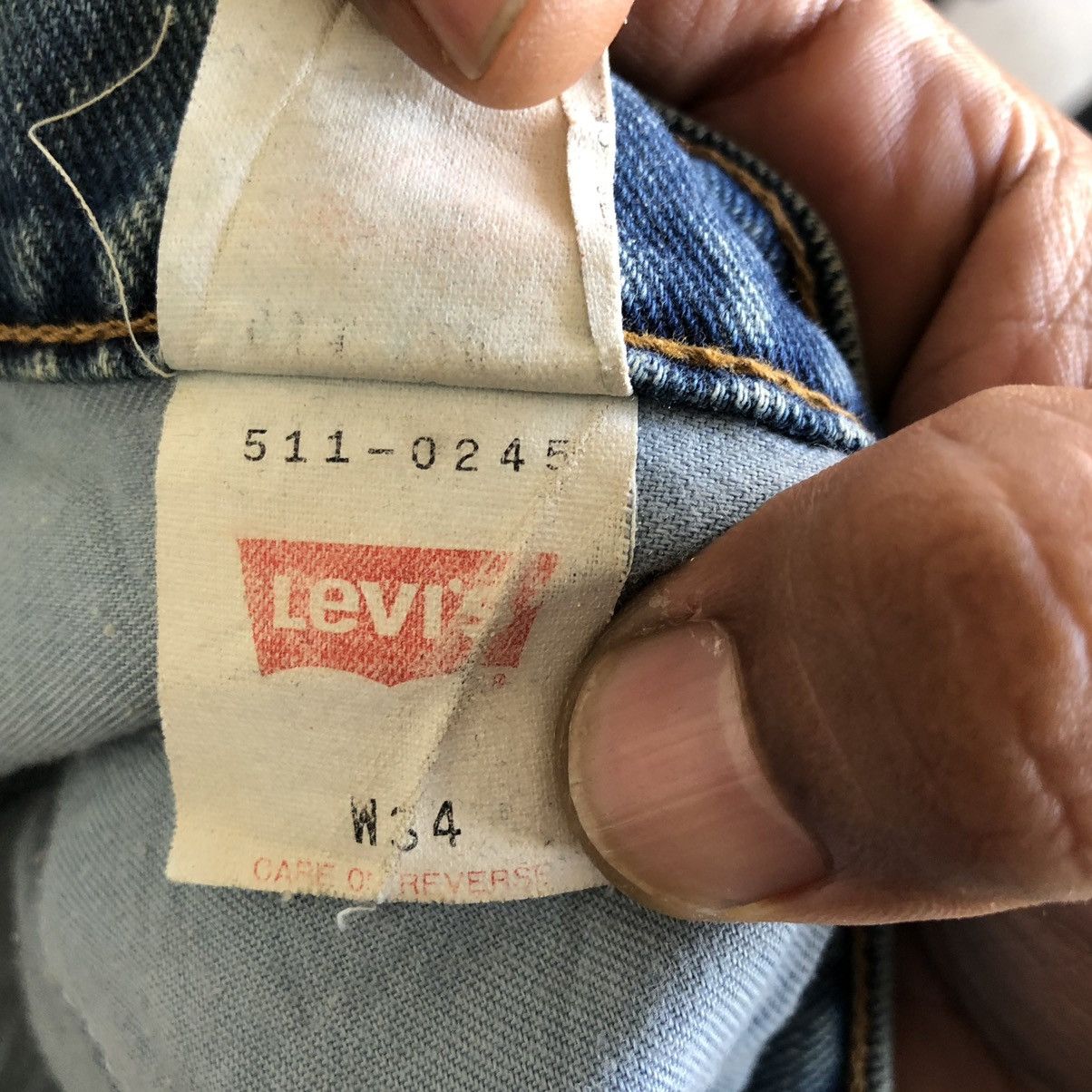 Levi's × Vintage Vintage Levis 511 Distressed Denim Jeans Size US 33 - 4 Thumbnail