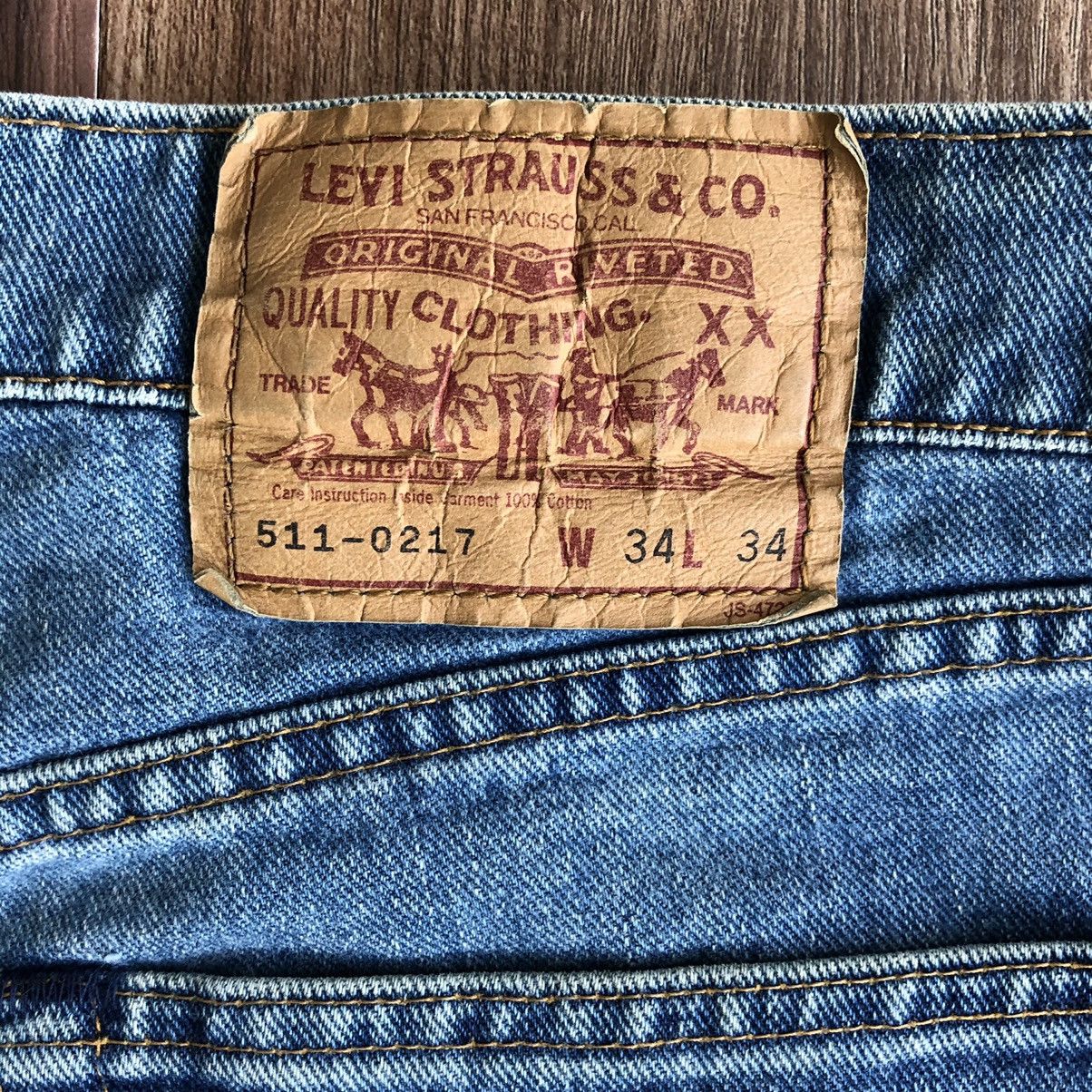 Levi's × Vintage Vintage Levis 511 Distressed Denim Jeans Size US 33 - 10 Thumbnail