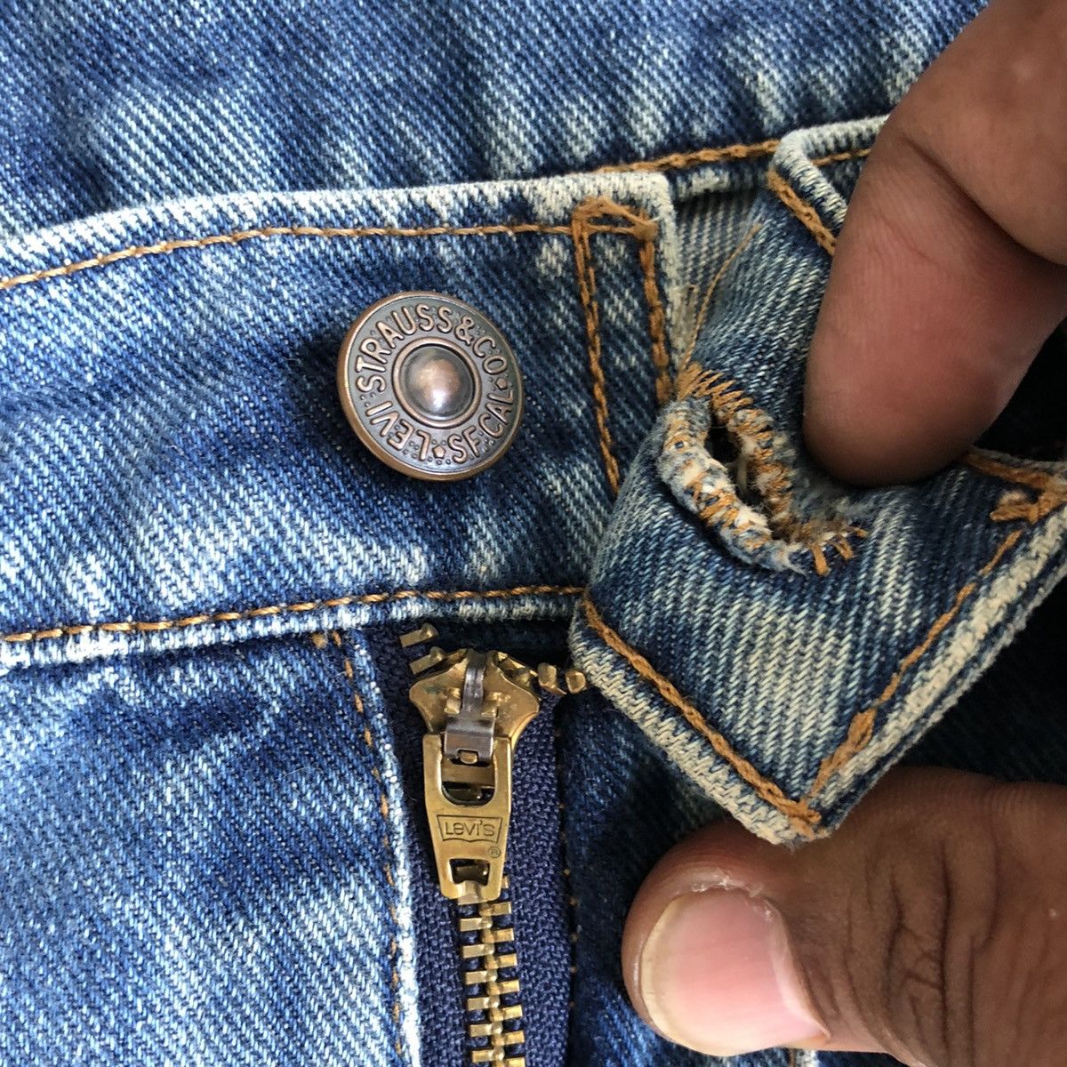 Levi's × Vintage Vintage Levis 511 Distressed Denim Jeans Size US 33 - 3 Thumbnail
