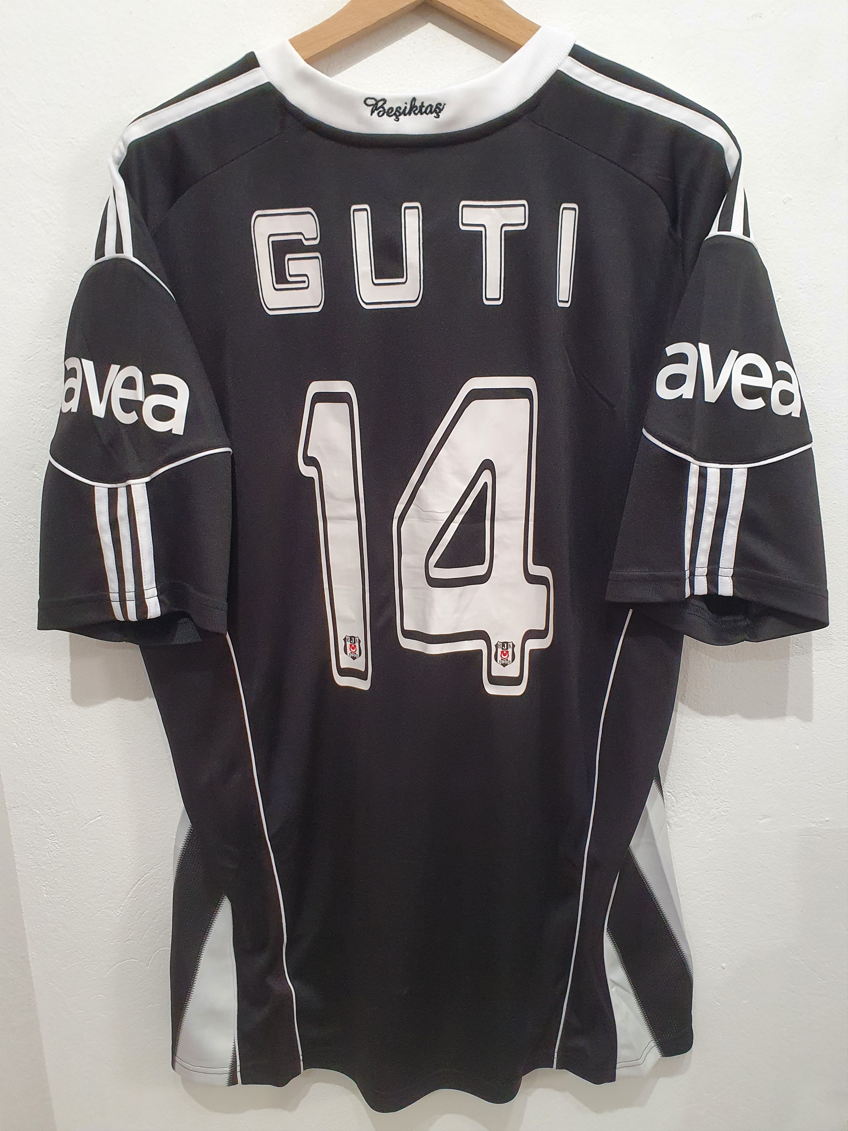 image of Guti Besiktas Jk 2010 Adidas Size XL Football Shirt in Black, Men's