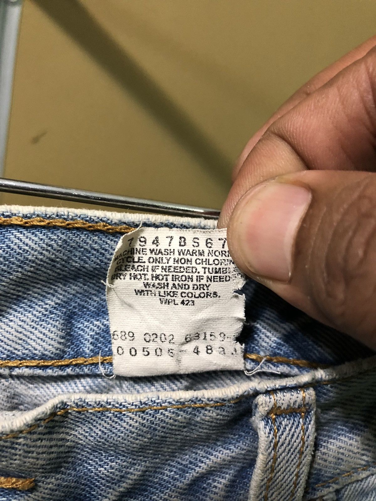 Levi's Vintage Clothing × Vintage Vintage Levis 505 Distressed Denim Jeans Size US 36 / EU 52 - 9 Thumbnail