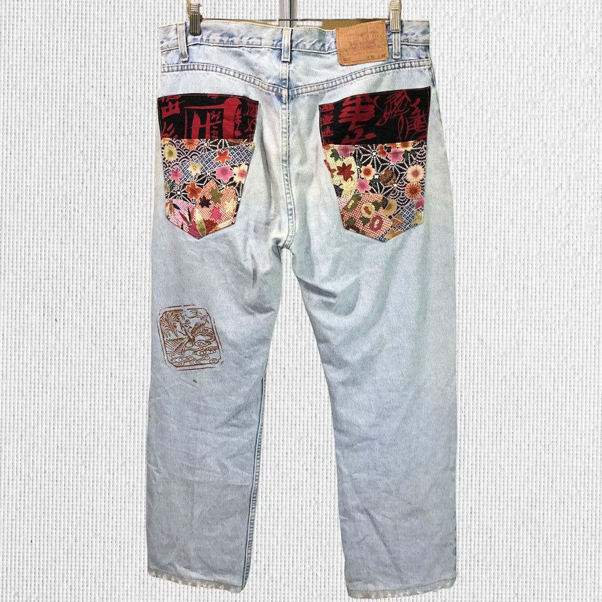 Levi's Vintage Clothing × Vintage Vintage Levis 505 Distressed Denim Jeans Size US 36 / EU 52 - 2 Thumbnail