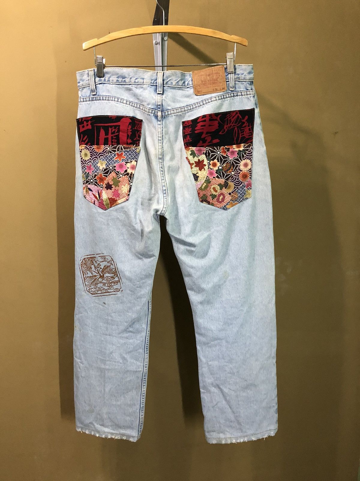 Levi's Vintage Clothing × Vintage Vintage Levis 505 Distressed Denim Jeans Size US 36 / EU 52 - 7 Thumbnail