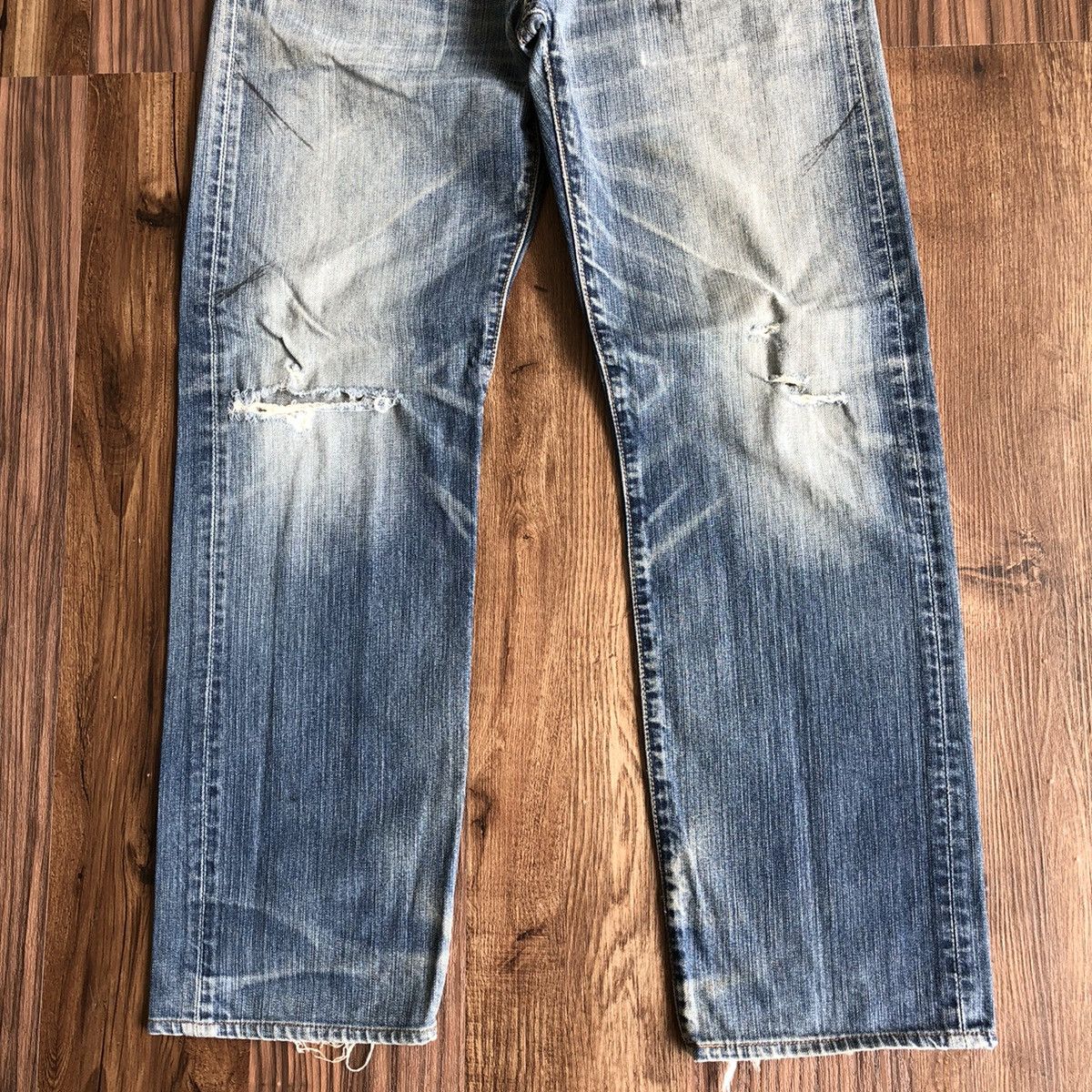 Levi's × Vintage Vintage Levis 501 Distressed Denim Jeans Size US 32 / EU 48 - 3 Thumbnail