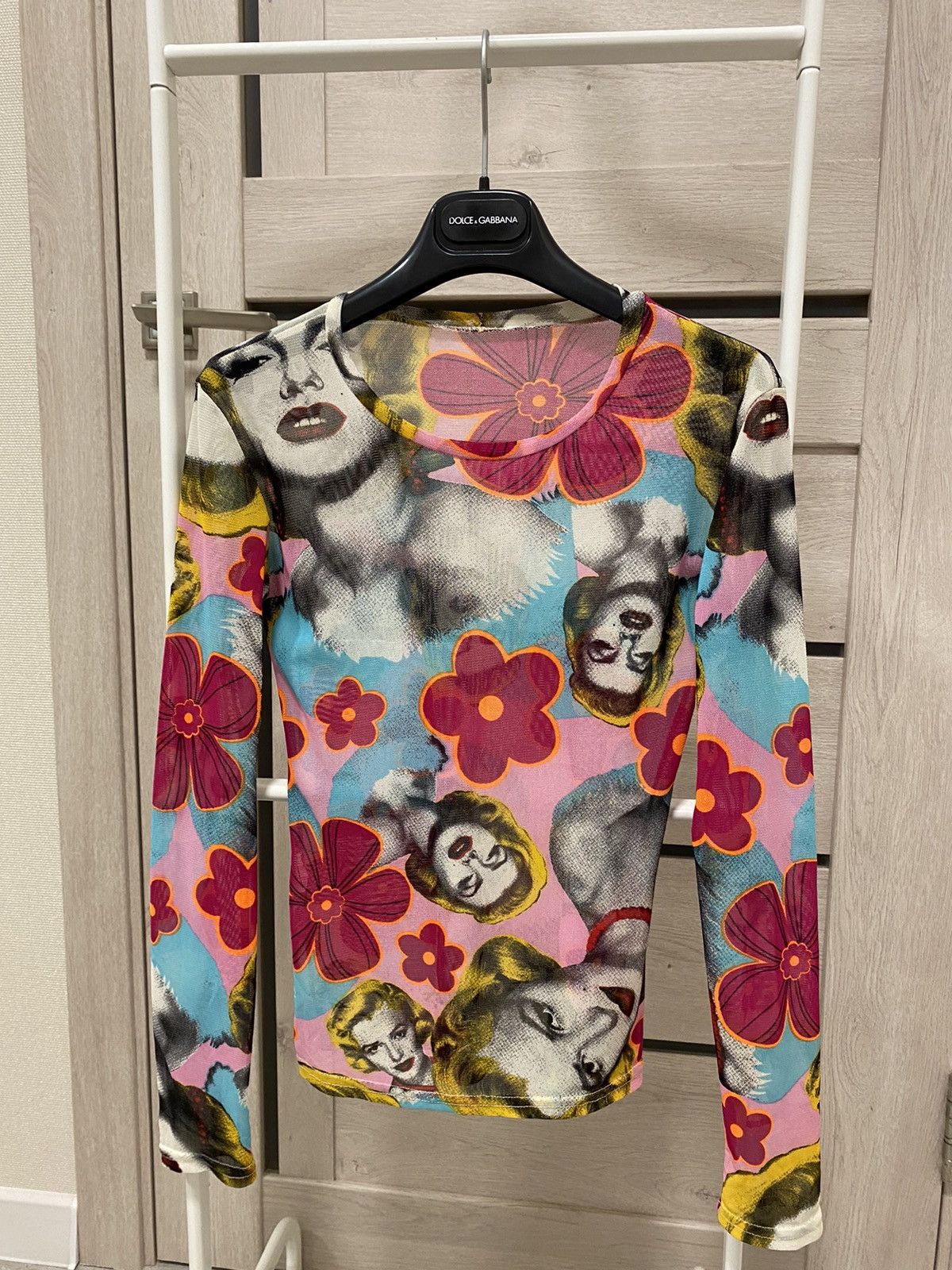 Japanese Brand × Vintage Vintage Japanese Style Marilyn Monroe Print Mesh Long Sleeve Size S / US 4 / IT 40 - 1 Thumbnail