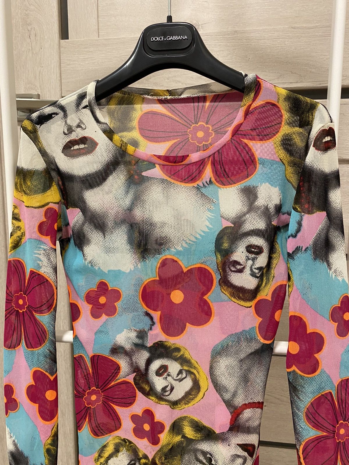 Japanese Brand × Vintage Vintage Japanese Style Marilyn Monroe Print Mesh Long Sleeve Size S / US 4 / IT 40 - 2 Thumbnail