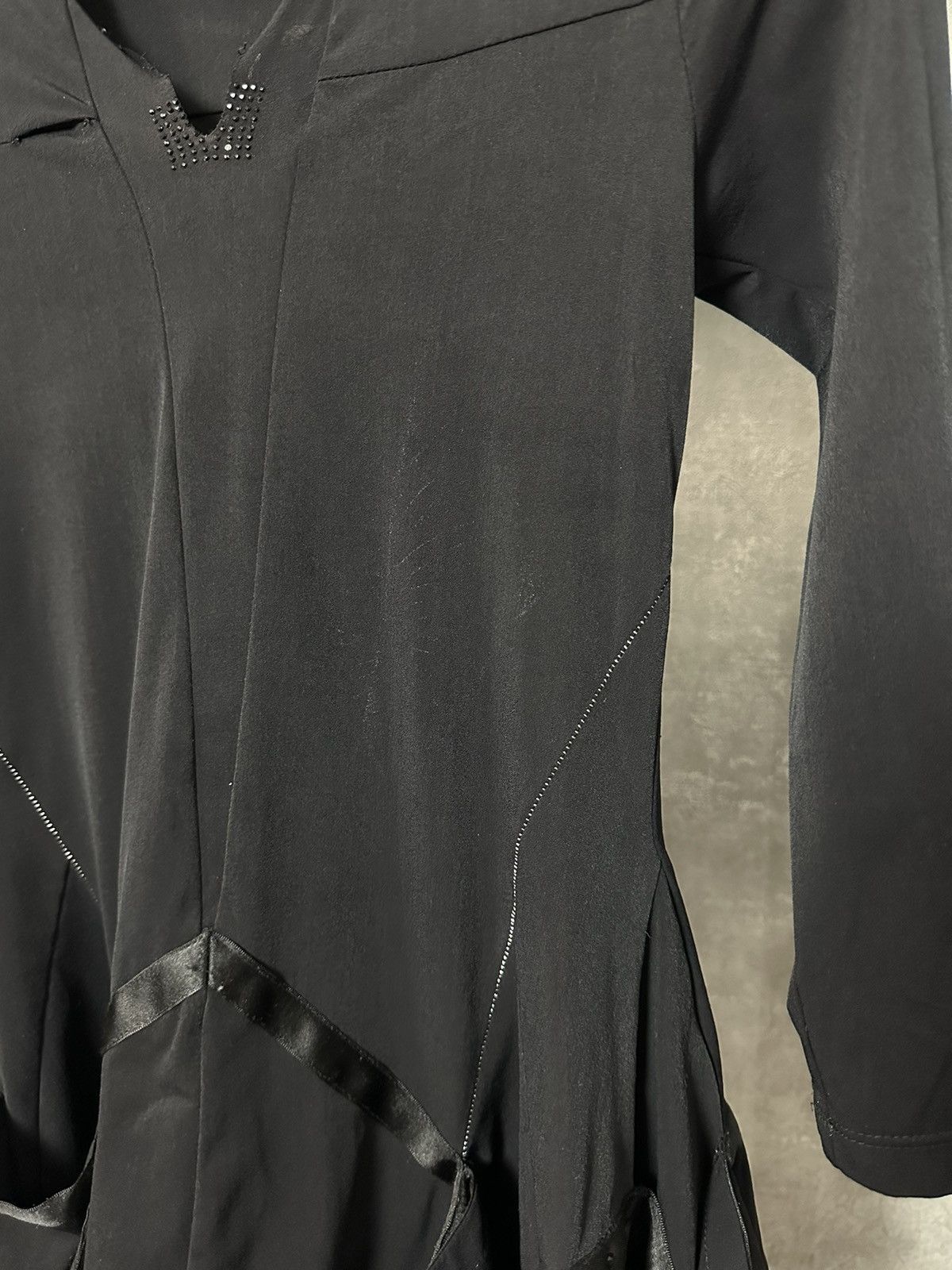 Marithe + Francois Girbaud × Vintage Marithe Francois Girbaud Black Stretches Blouses Jumper Size S / US 4 / IT 40 - 5 Thumbnail