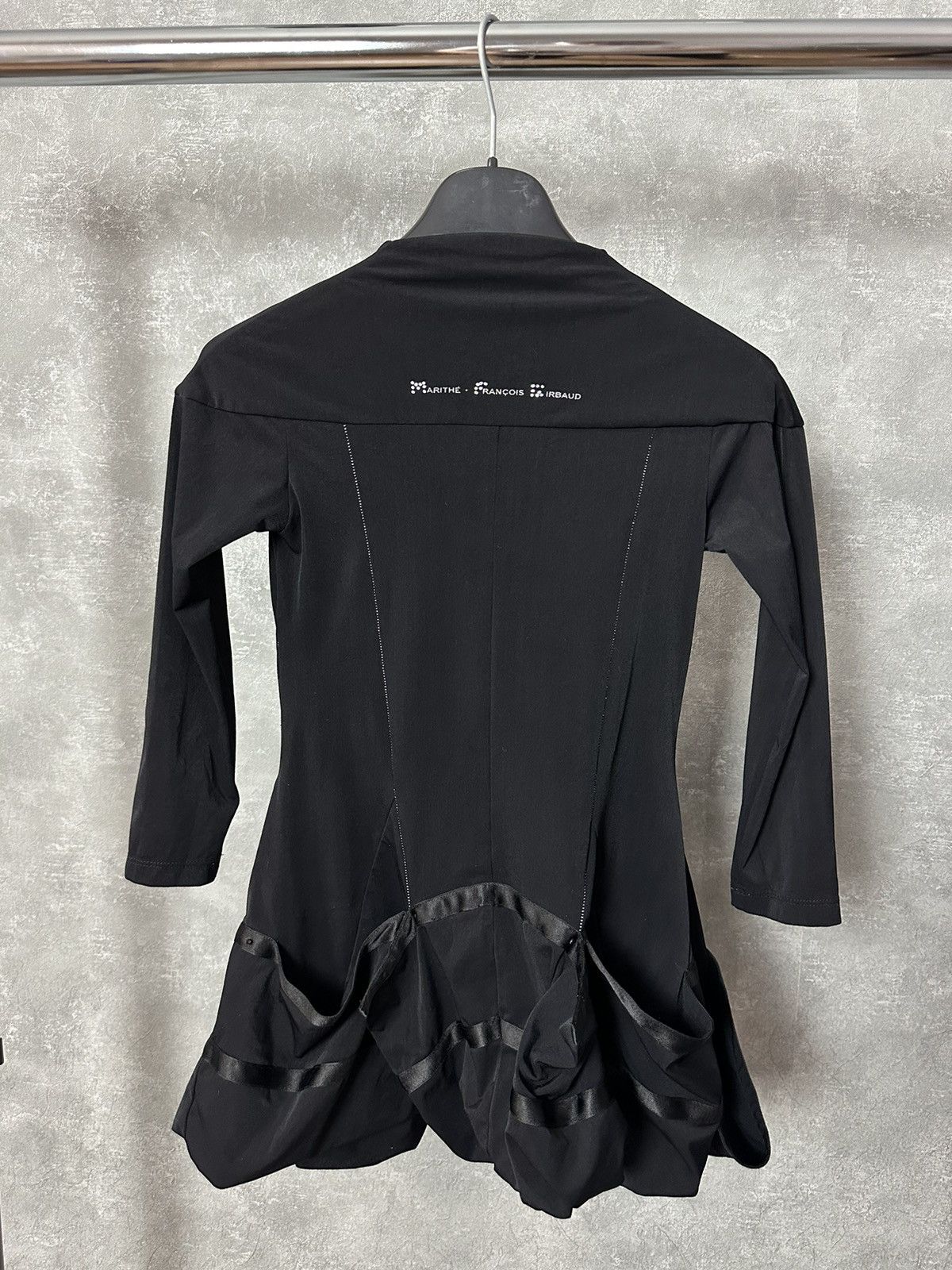 Marithe + Francois Girbaud × Vintage Marithe Francois Girbaud Black Stretches Blouses Jumper Size S / US 4 / IT 40 - 7 Thumbnail