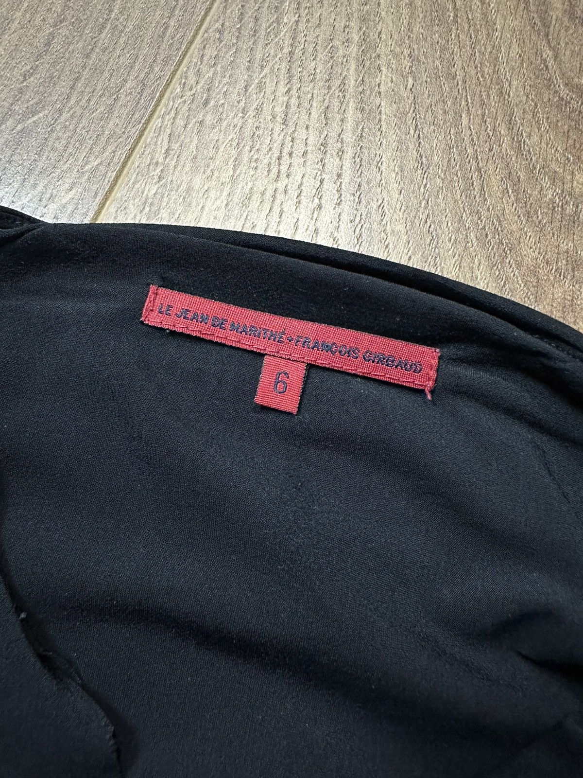 Marithe + Francois Girbaud × Vintage Marithe Francois Girbaud Black Stretches Blouses Jumper Size S / US 4 / IT 40 - 11 Thumbnail