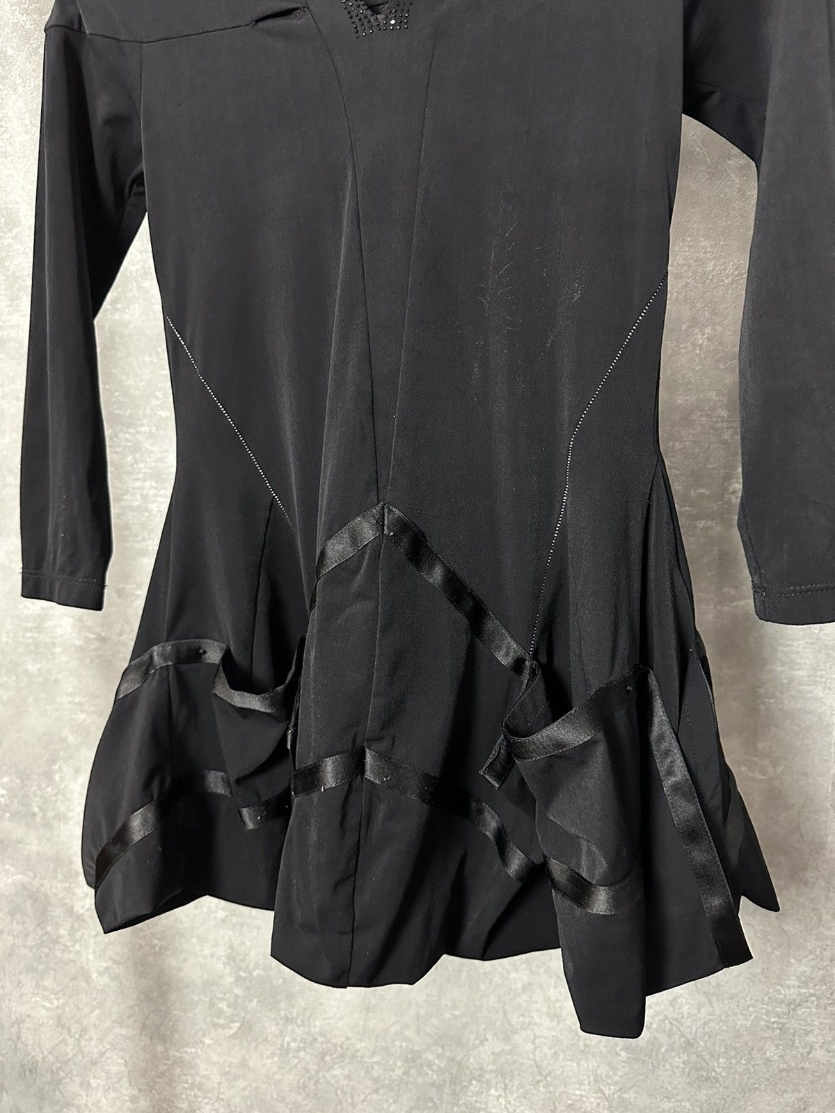 Marithe + Francois Girbaud × Vintage Marithe Francois Girbaud Black Stretches Blouses Jumper Size S / US 4 / IT 40 - 4 Thumbnail