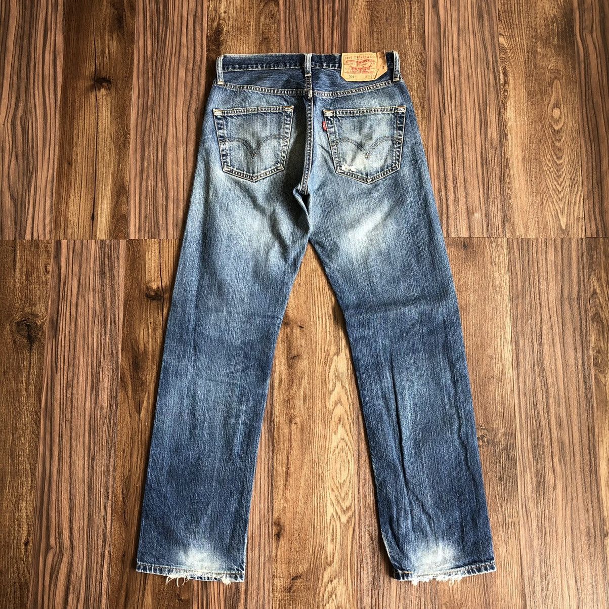 Levi's Vintage Levis 501 Distressed Denim Jeans Size US 30 / EU 46 - 7 Thumbnail
