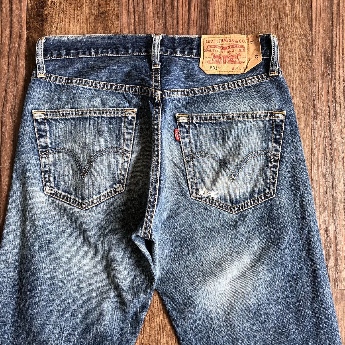 Levi's Vintage Levis 501 Distressed Denim Jeans Size US 30 / EU 46 - 8 Thumbnail