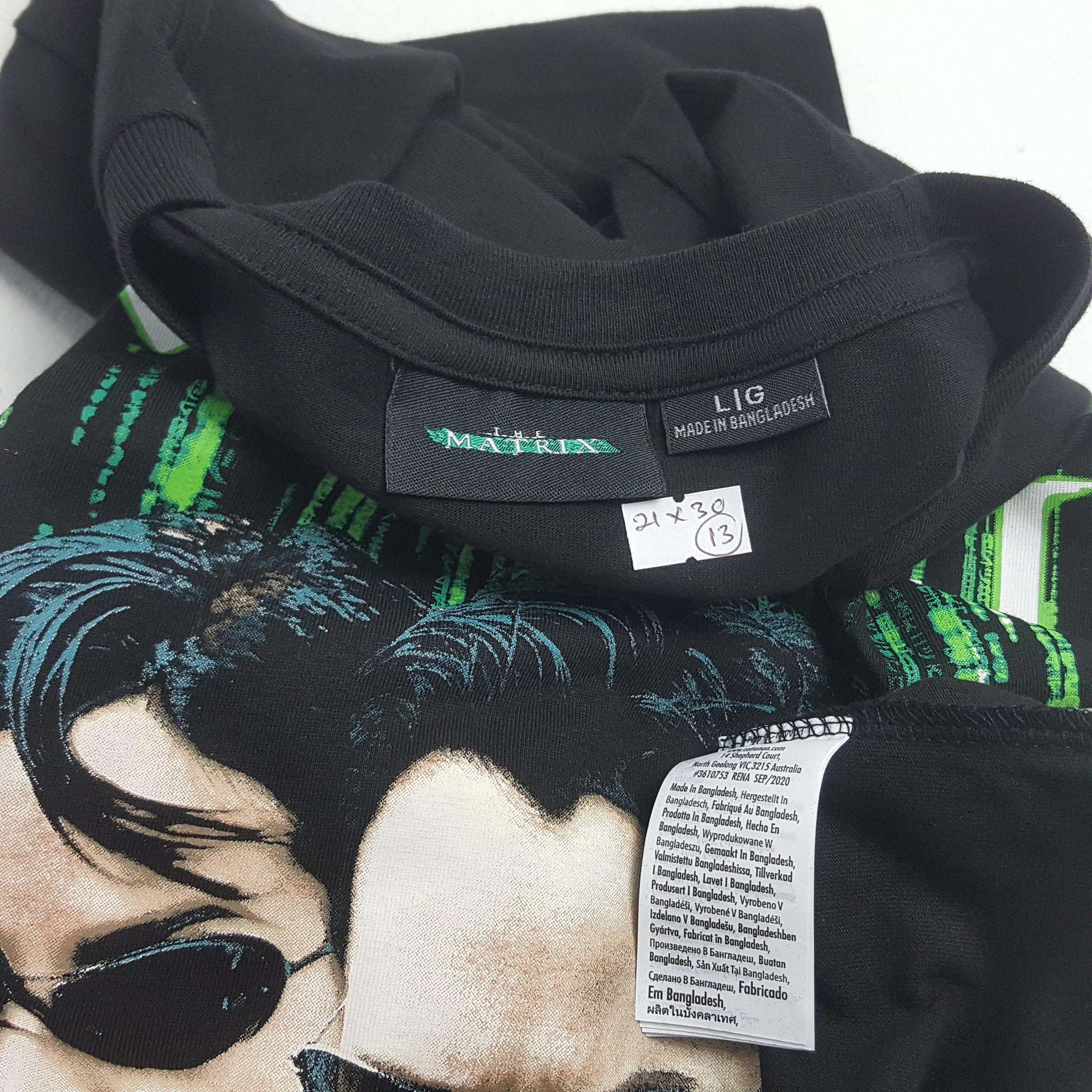 Vintage Vintage THE MATRIX American Science Fiction Movie t-shirt Size US L / EU 52-54 / 3 - 4 Thumbnail
