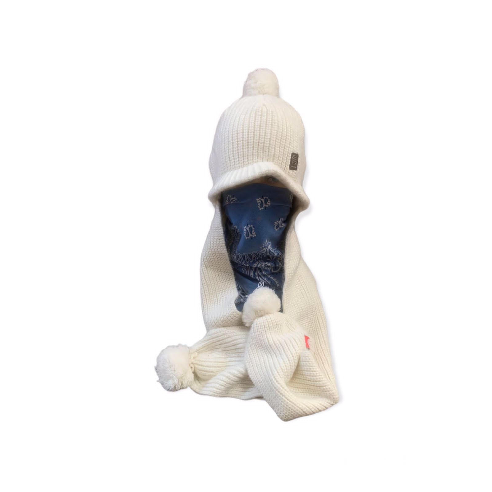 image of Vintage Santa Cruz Knite Beanie Hat in White, Men's