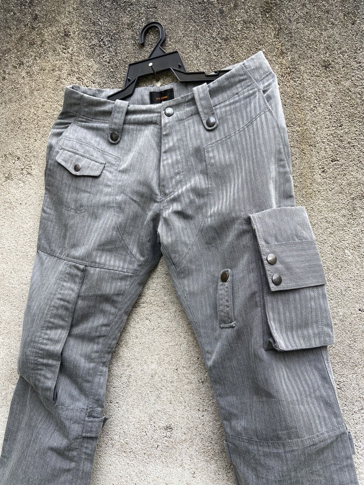 Issey Miyake Tete Homme By Issey Miyake Multi Pocket Cargo Pants Size US 30 / EU 46 - 3 Thumbnail