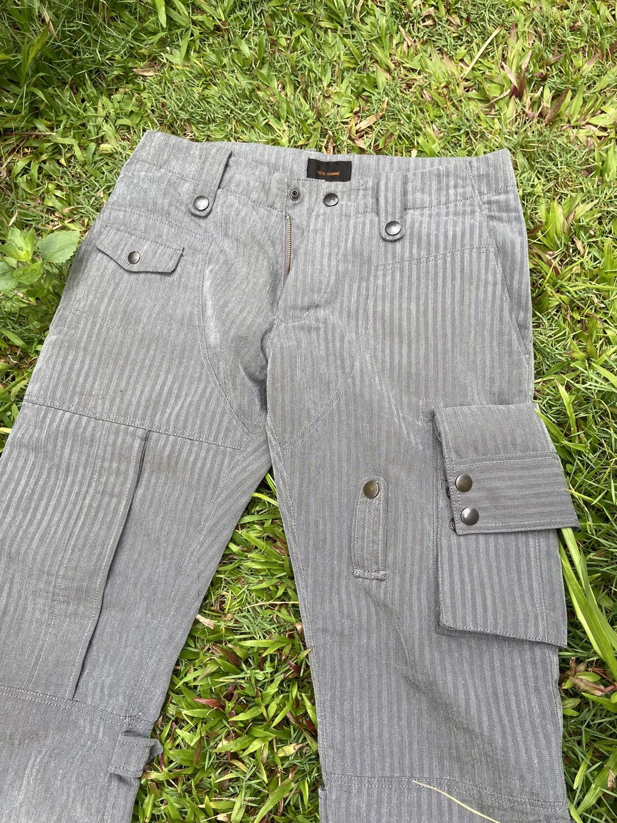 Issey Miyake Tete Homme By Issey Miyake Multi Pocket Cargo Pants Size US 30 / EU 46 - 13 Thumbnail