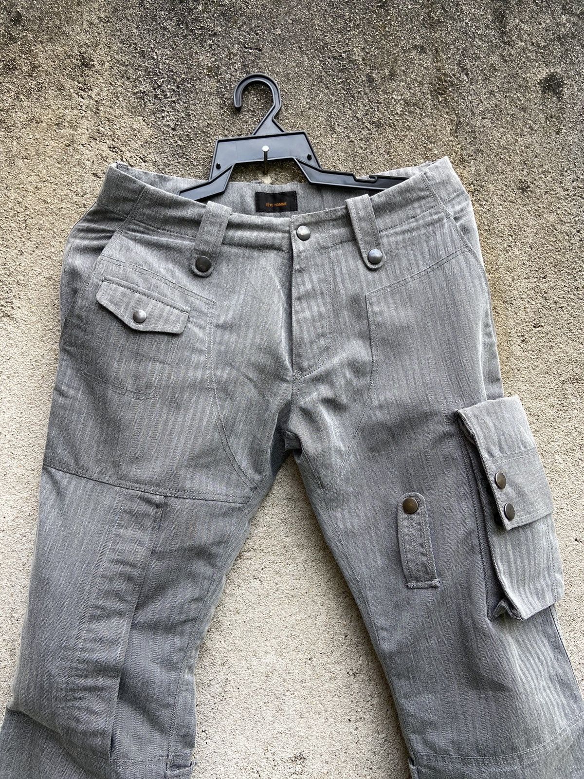 Issey Miyake Tete Homme By Issey Miyake Multi Pocket Cargo Pants Size US 30 / EU 46 - 6 Thumbnail