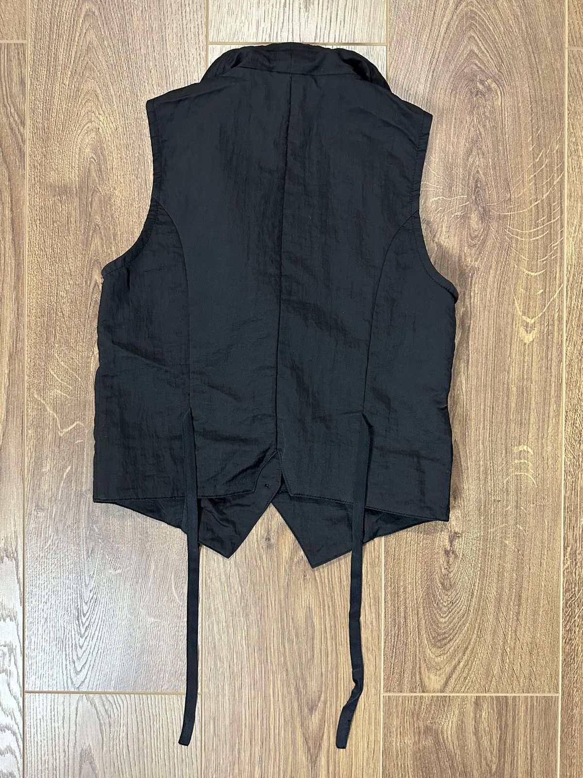 Japanese Brand × Vintage Vintage Rick Owens Style Zipper Black Vest Size S / US 4 / IT 40 - 6 Thumbnail